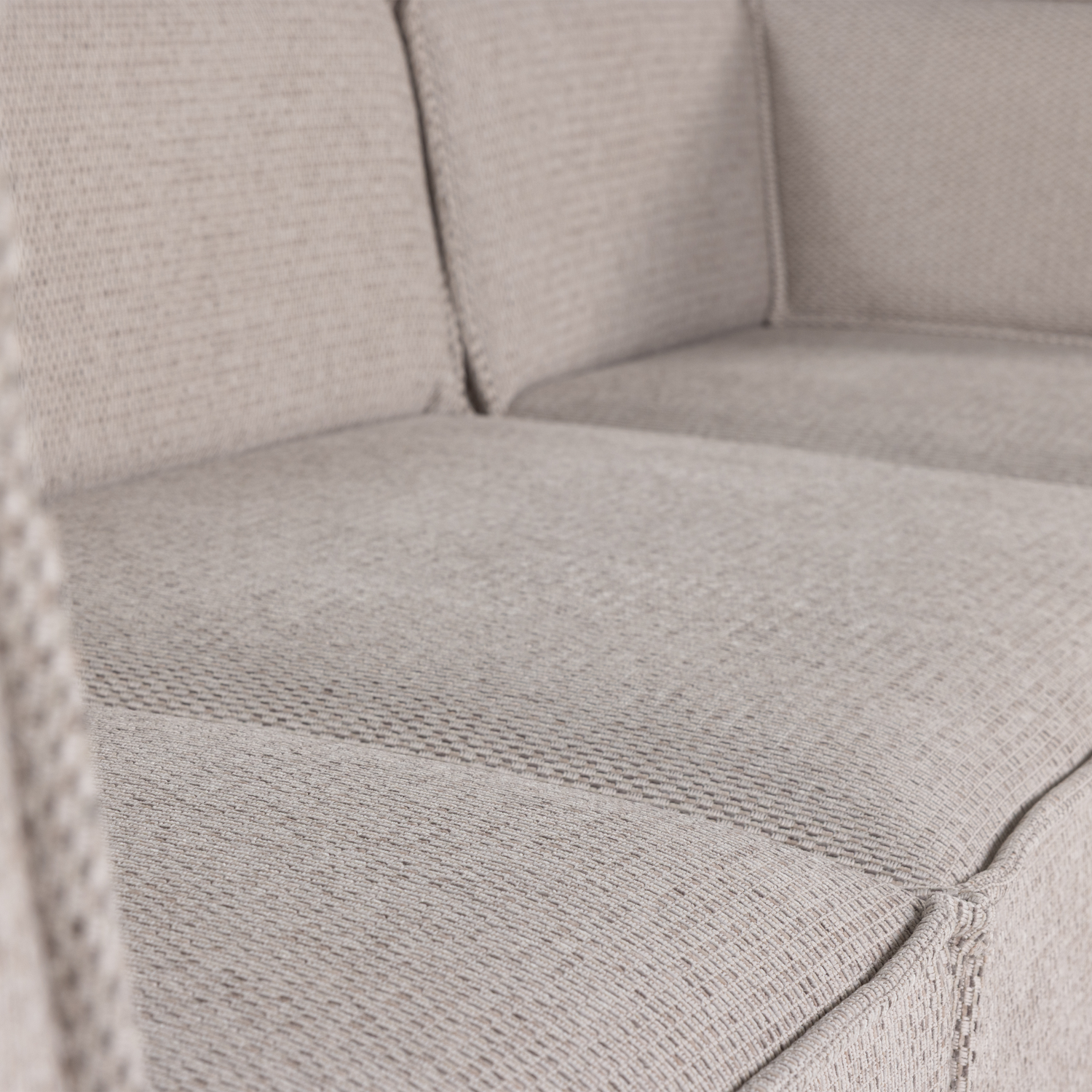Right-facing Corner Sofa MANU Beige Chenille