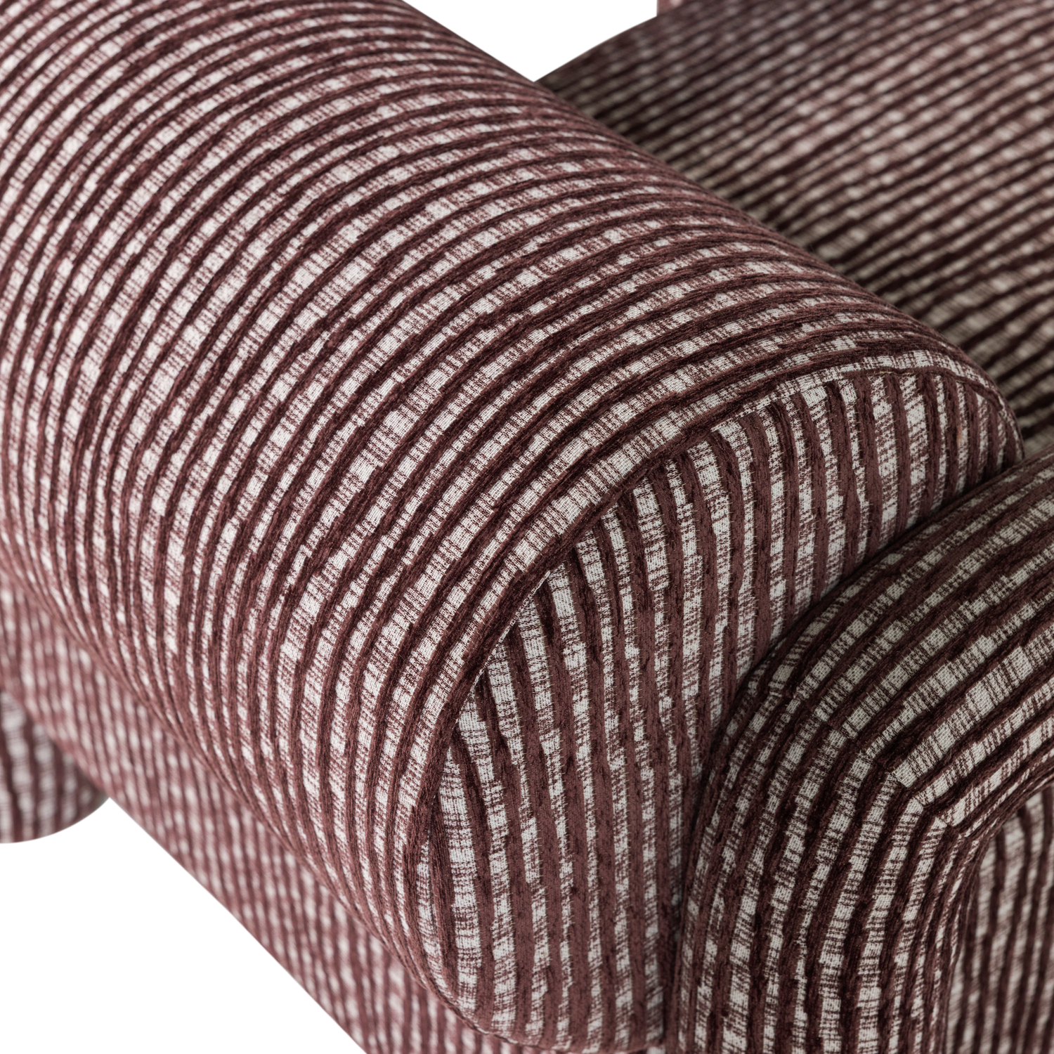 Fotel LENNY šedý s burgundskou