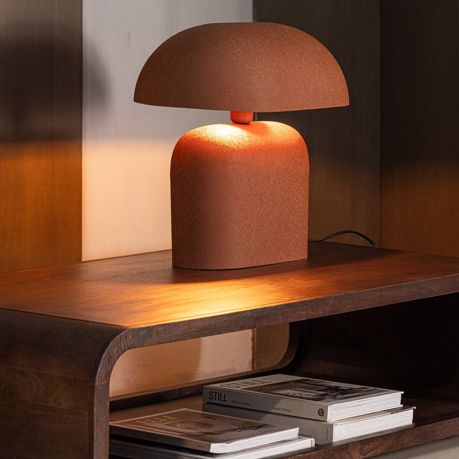 Stolná lampa TILO hnedá