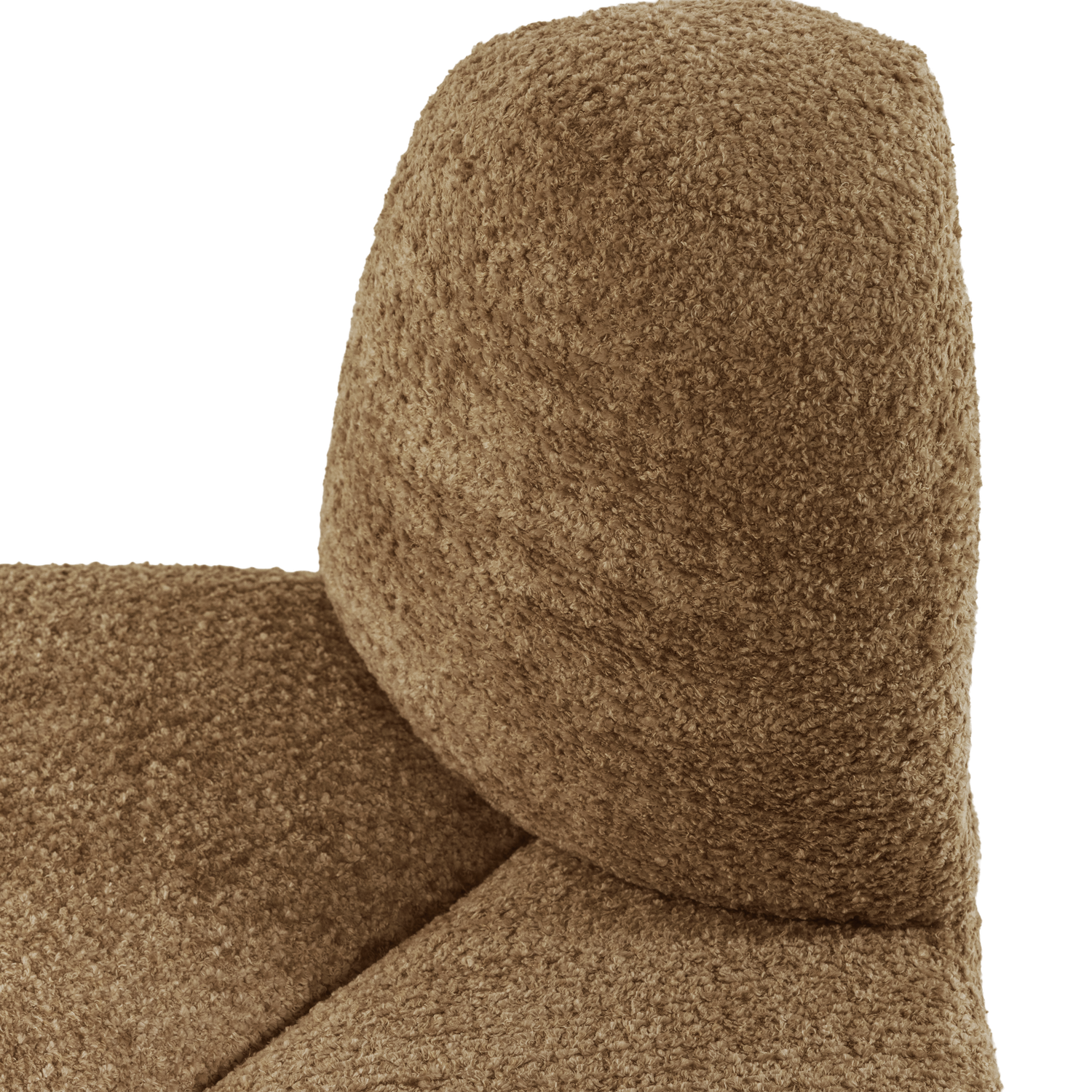 MOJO BENCH Modular Sofa - Rounded Corner Element in Honey Chenille
