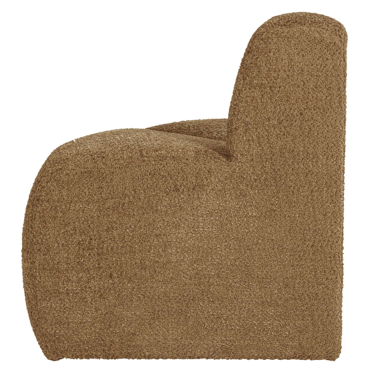 MOJO BENCH Modular Sofa - Rounded Corner Element in Honey Chenille