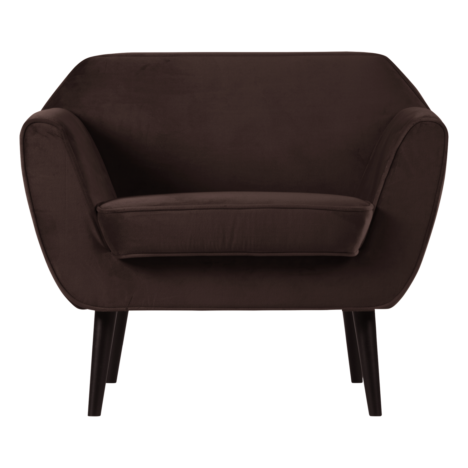 Chocolate Velvet Armchair ROCCO
