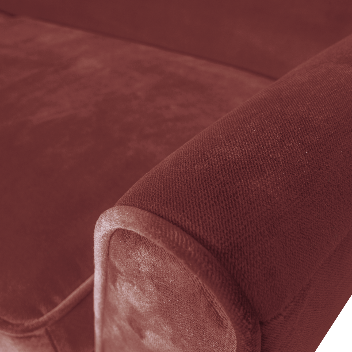 Burgundy 4-Seater Velvet Sofa ROCCO