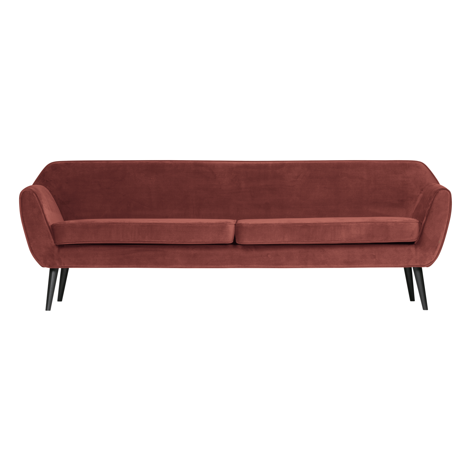 Sofa z aksamitom pre 4 osoby ROCCO burgundová