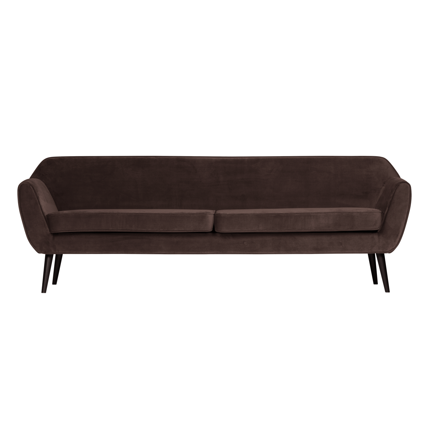 Sofa zamatová 4-osobová ROCCO čokoládová