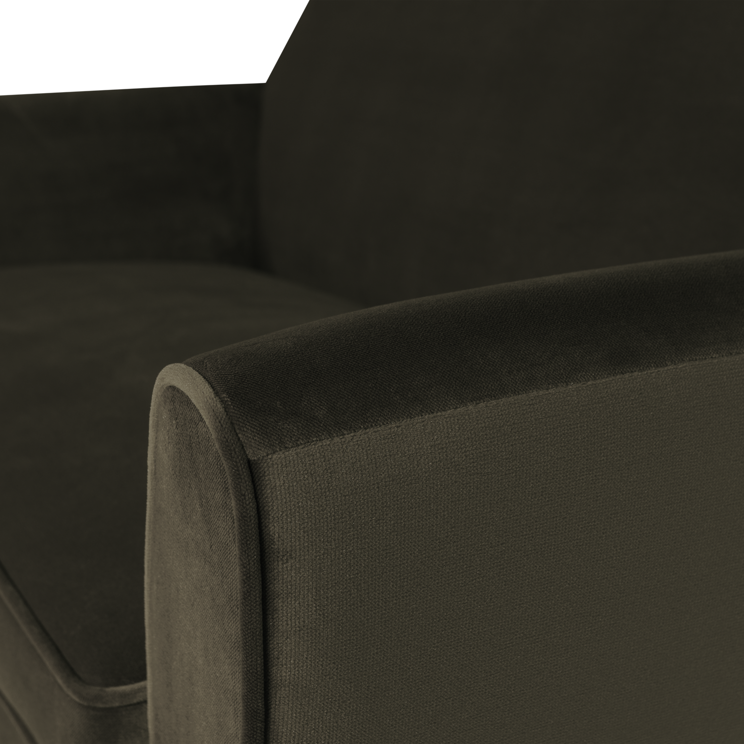 Velvet 2-Seater Sofa ROCCO Olive