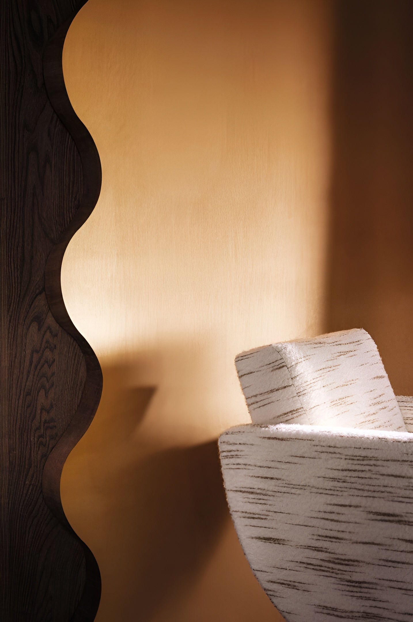 Smooth Velvet Textile Wallpaper HESTIA - TERRE FÛMÉE muted green