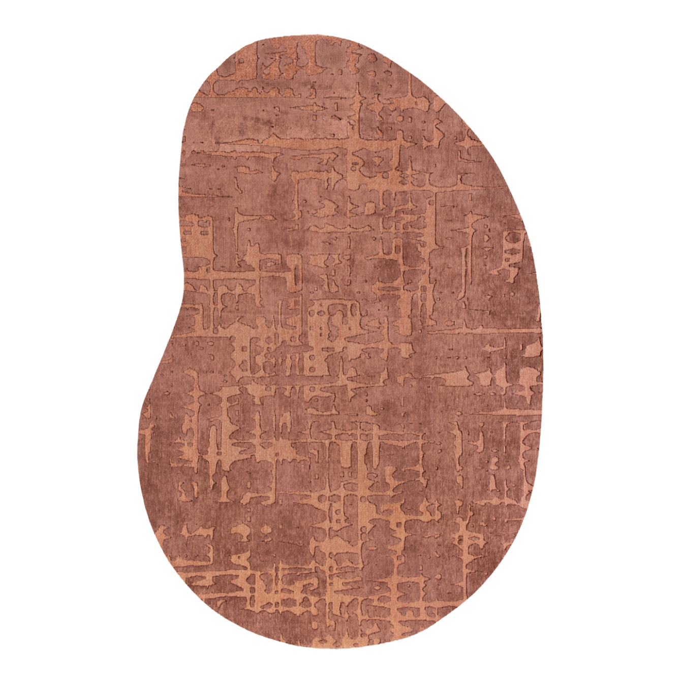 Ovalný koberec BAOBAB ZA COPPER lososový