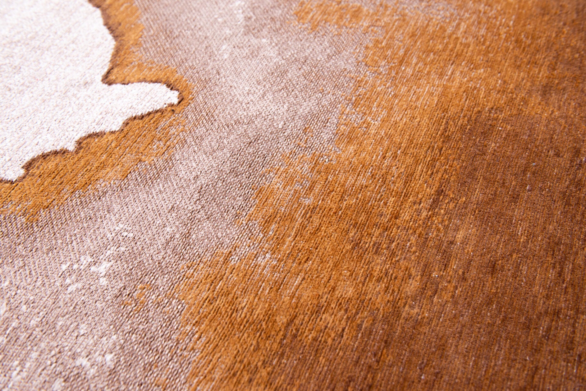 Kruhový koberec LAGOON HNEDÝ oranžový