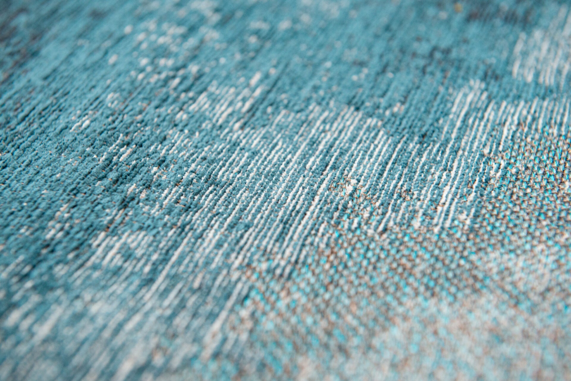 Kruhový koberec LAGOON INKJET modrý