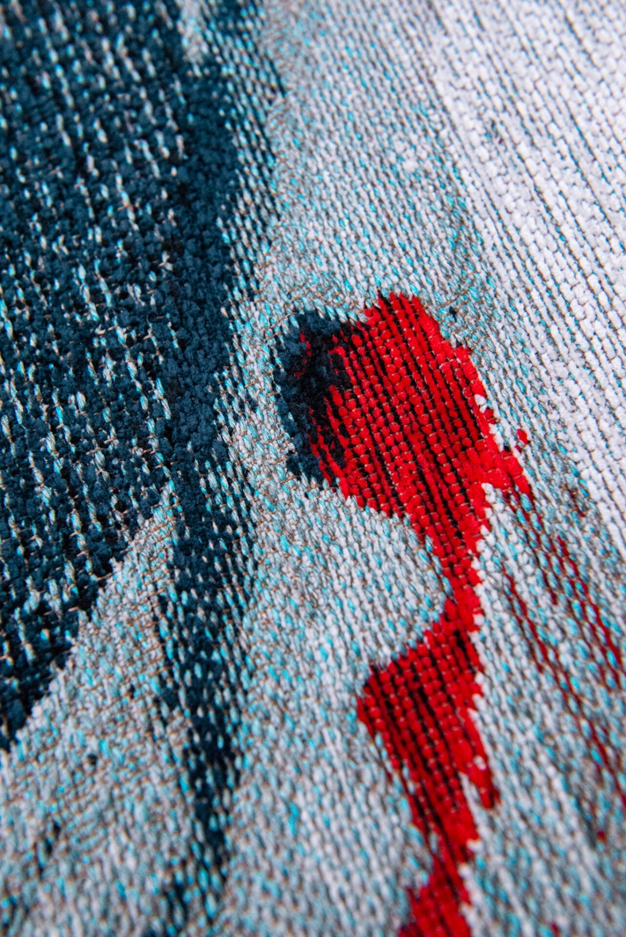 Pop rug koi japanese pond blue