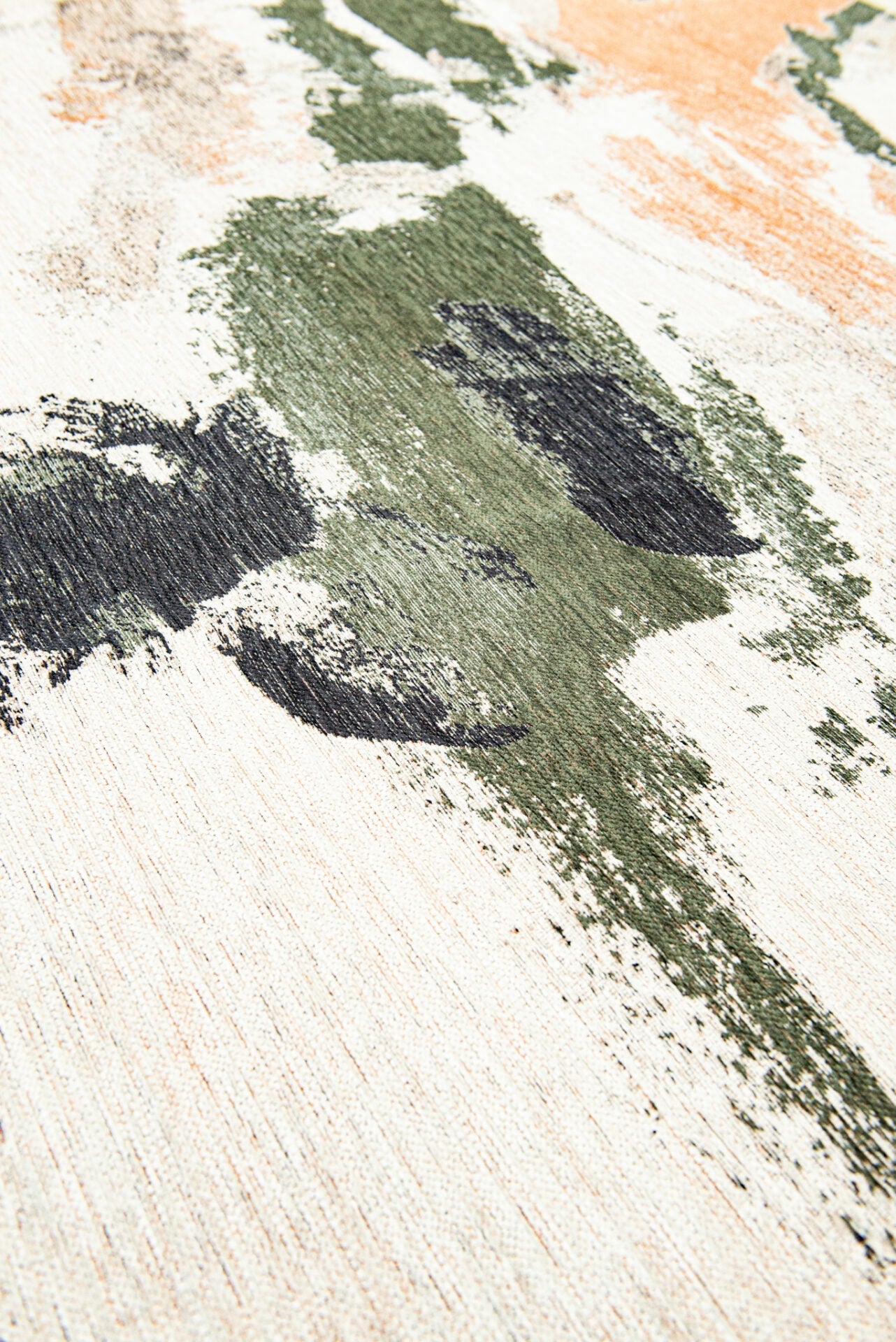 Kruhový koberec FRESQUE INDIAN RICE béžovo-zelený