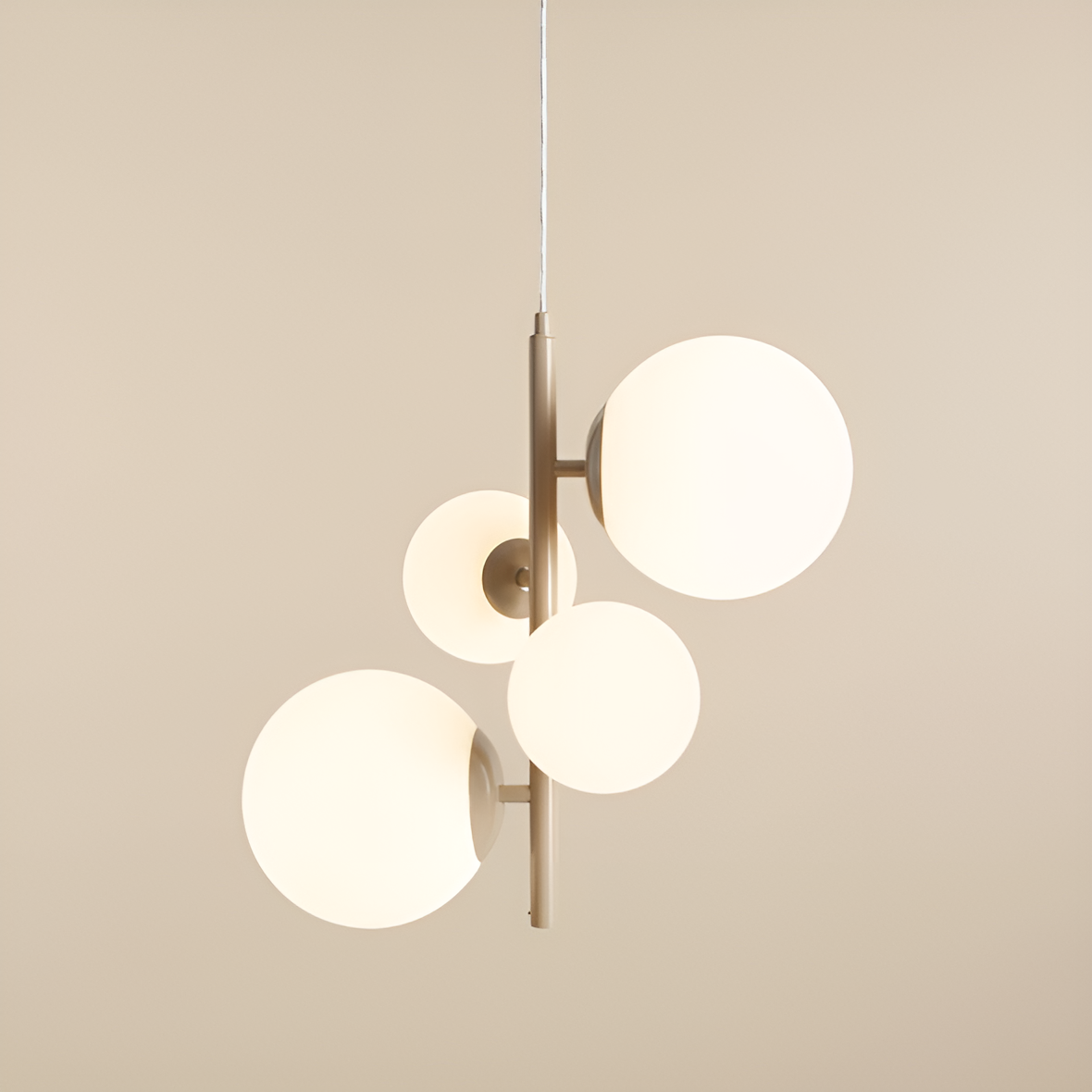 Bloom quatro beige hanging lamp