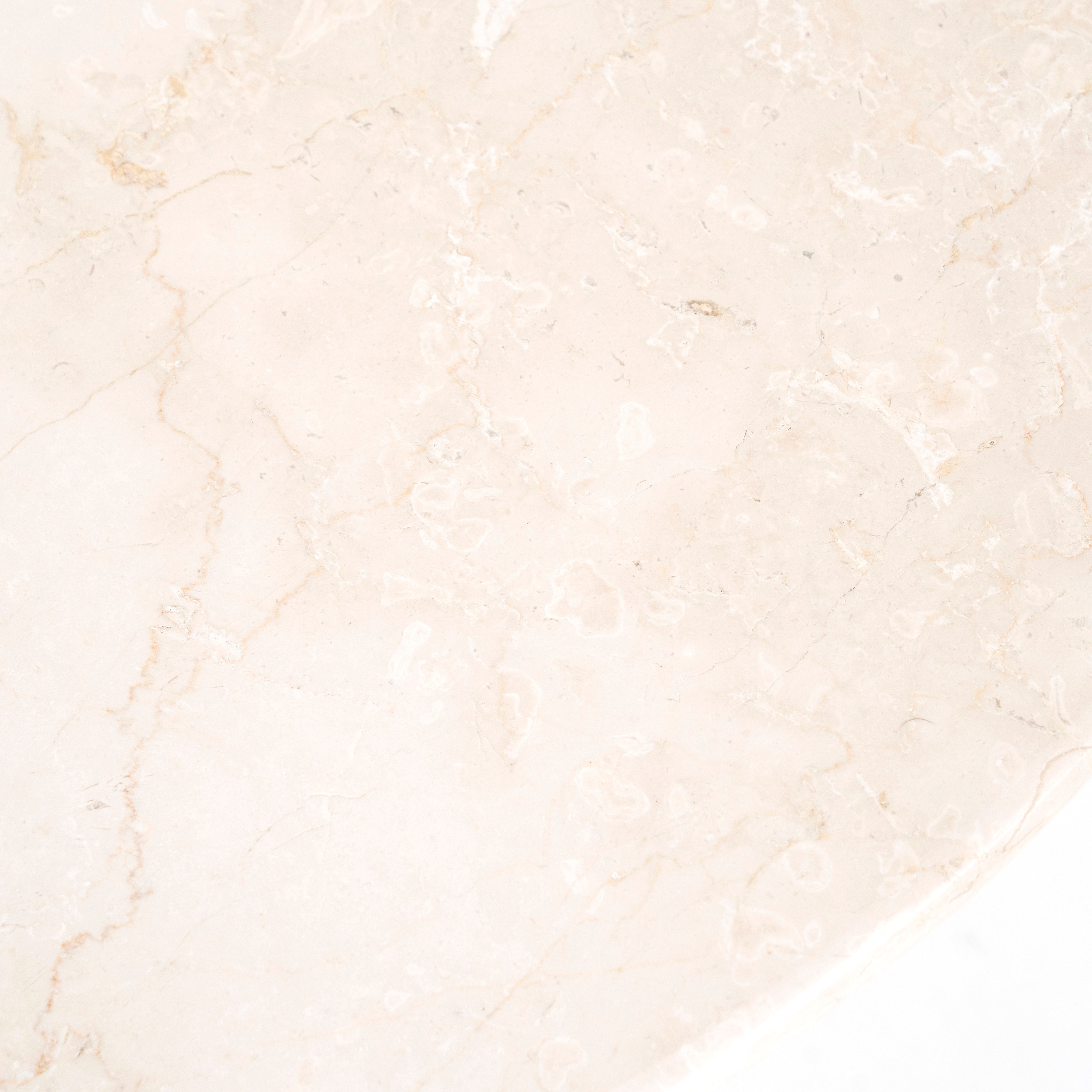 Stolik kawowy SARA jasnobeżowy trawertyn z drewnem mango