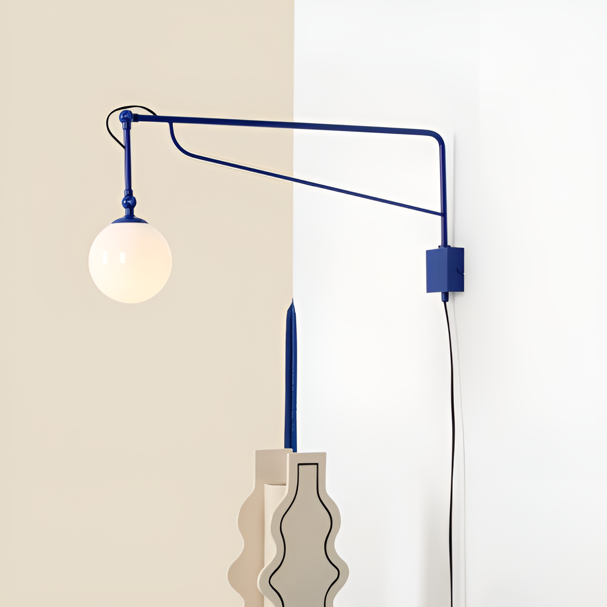 Adjustable Wall Lamp with Arm SOHO COBALT Blue