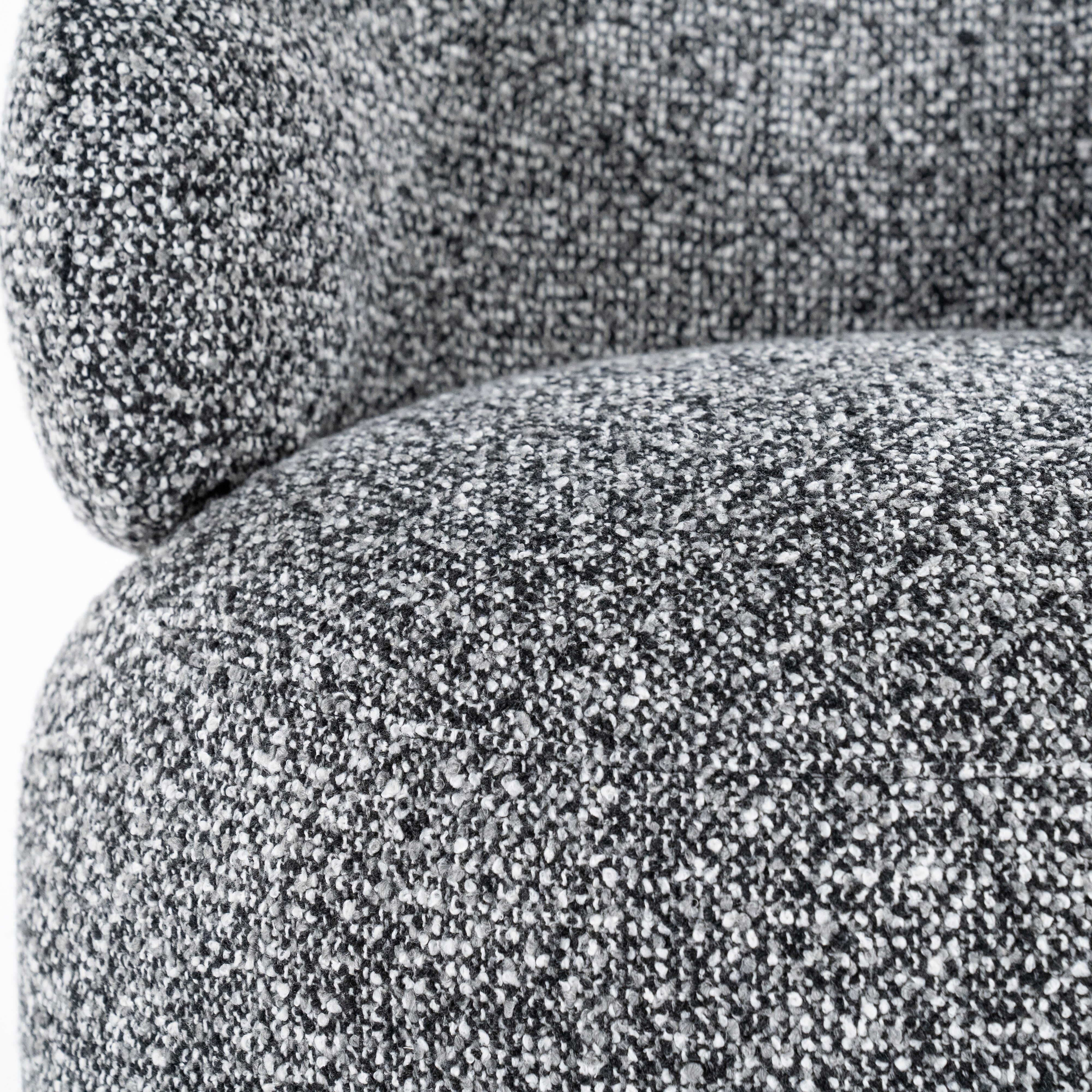 Fotel MAEVE čierno-biely melír