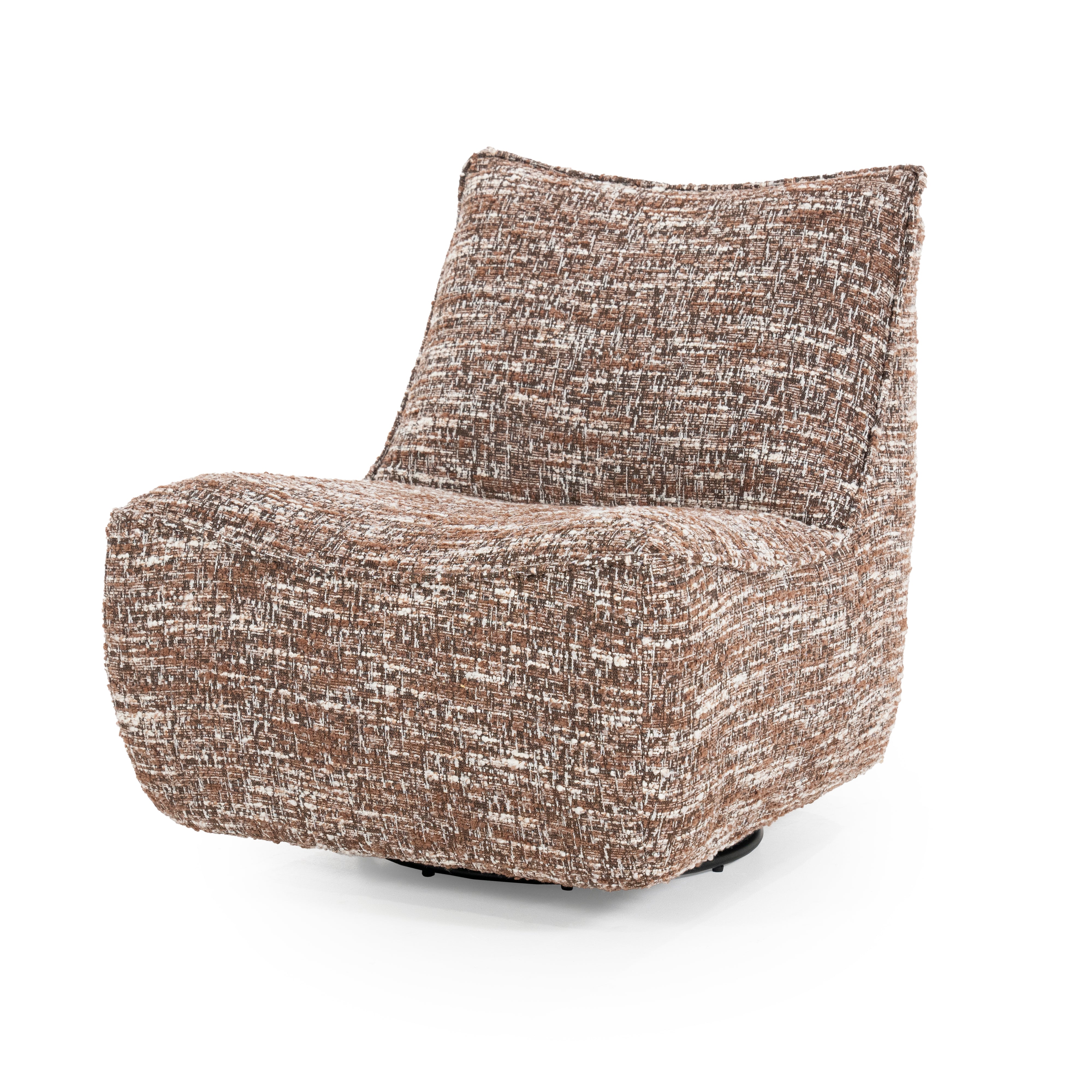 LOYS brown swivel armchair