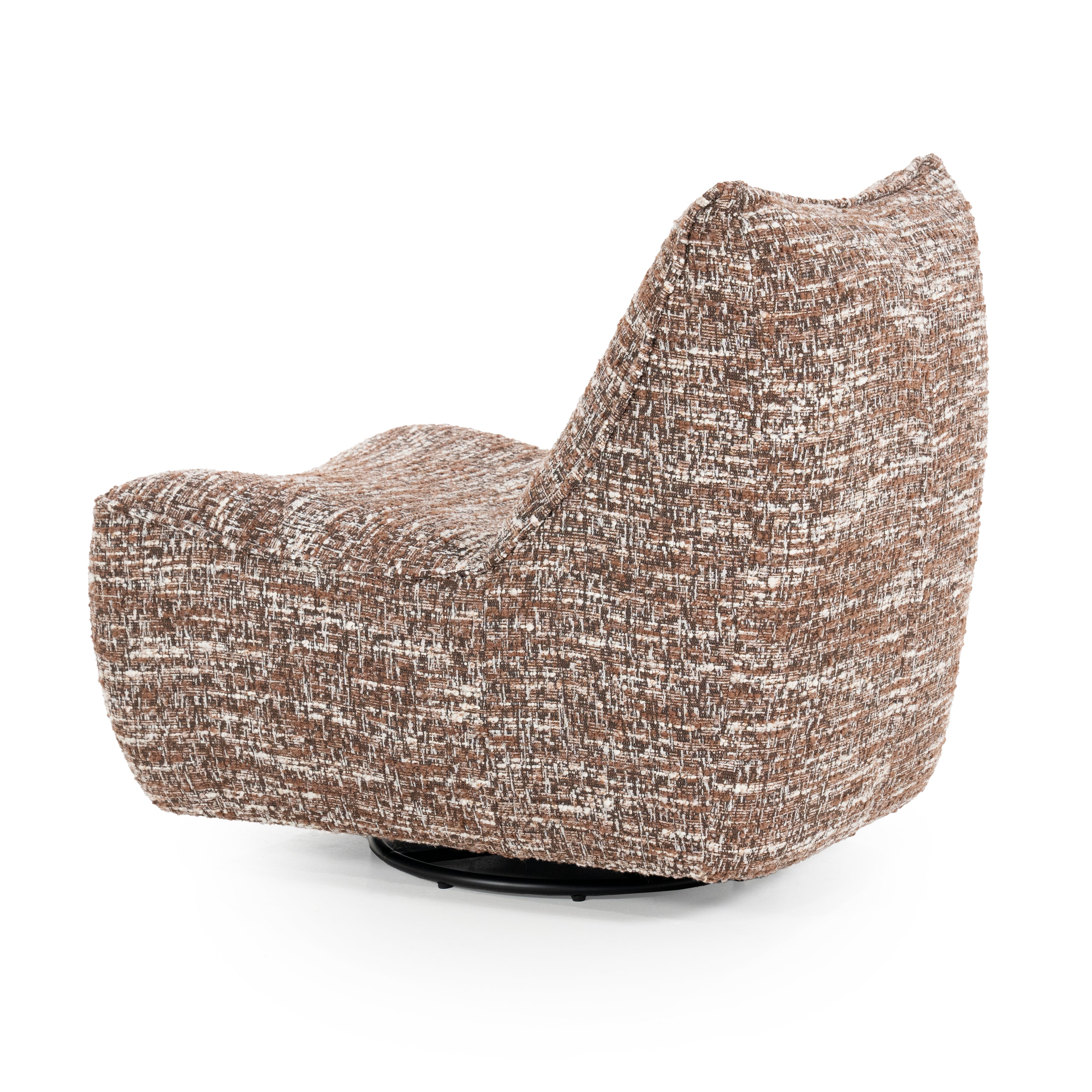 LOYS brown swivel armchair