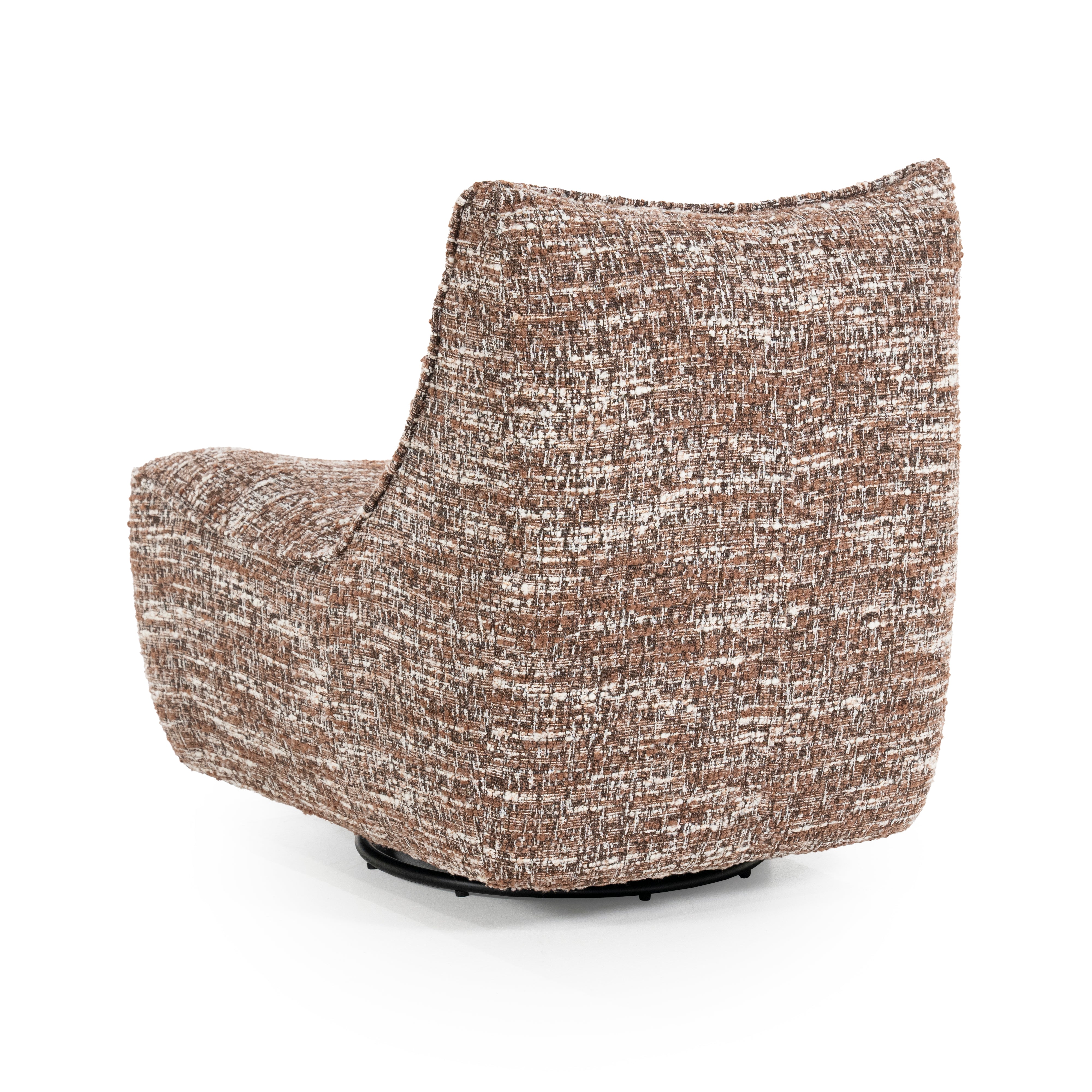 LOYS brown swivel armchair