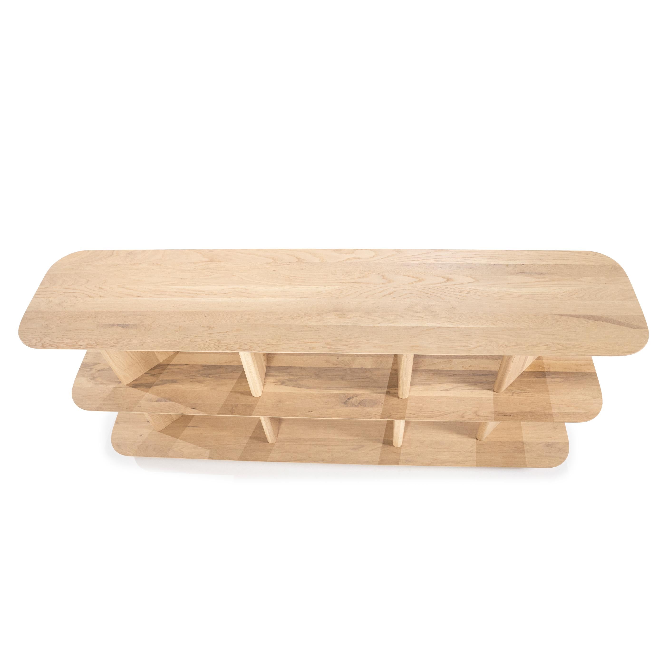 Nízky regál TY z dubového dreva