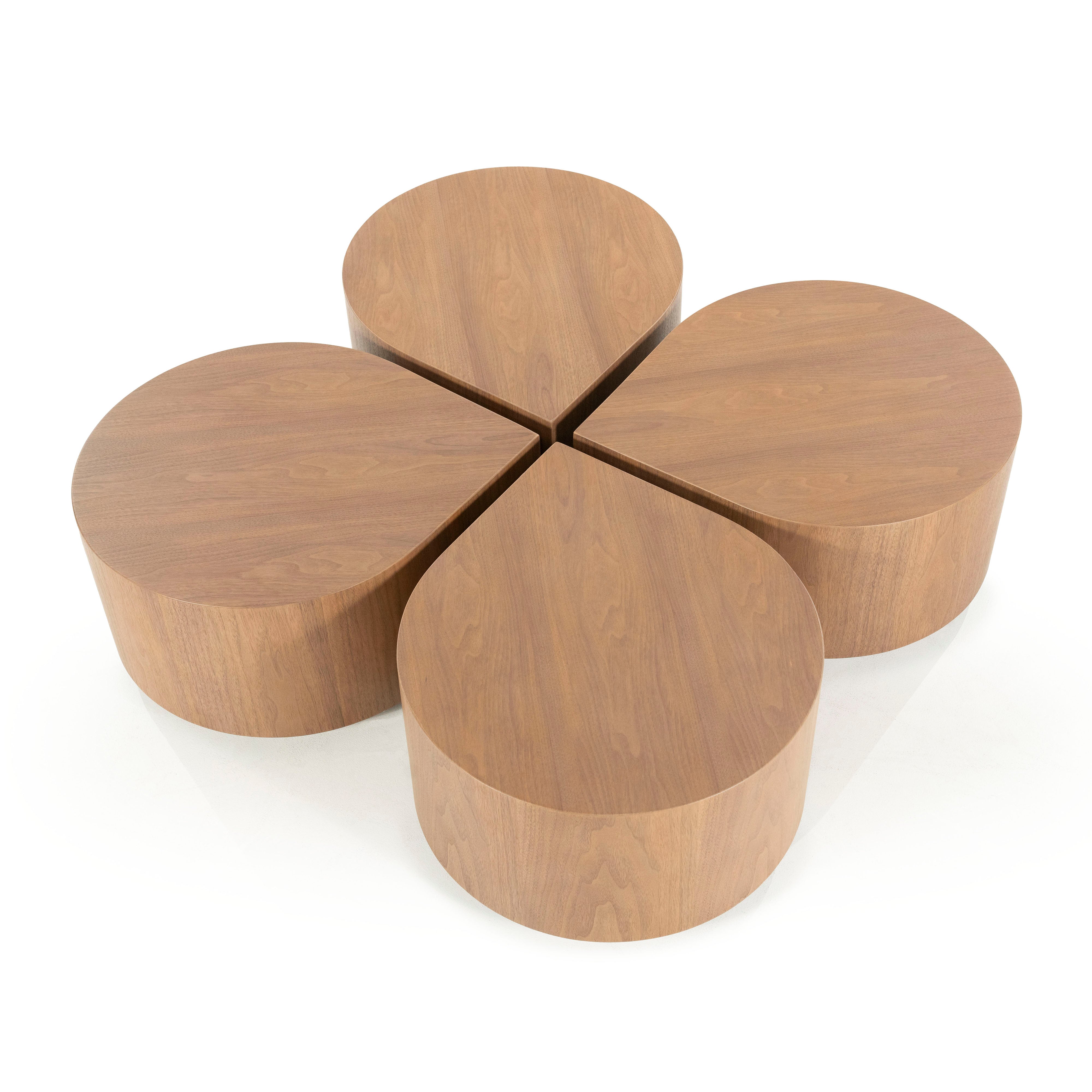 Kávový stolík JULES orechový dyha