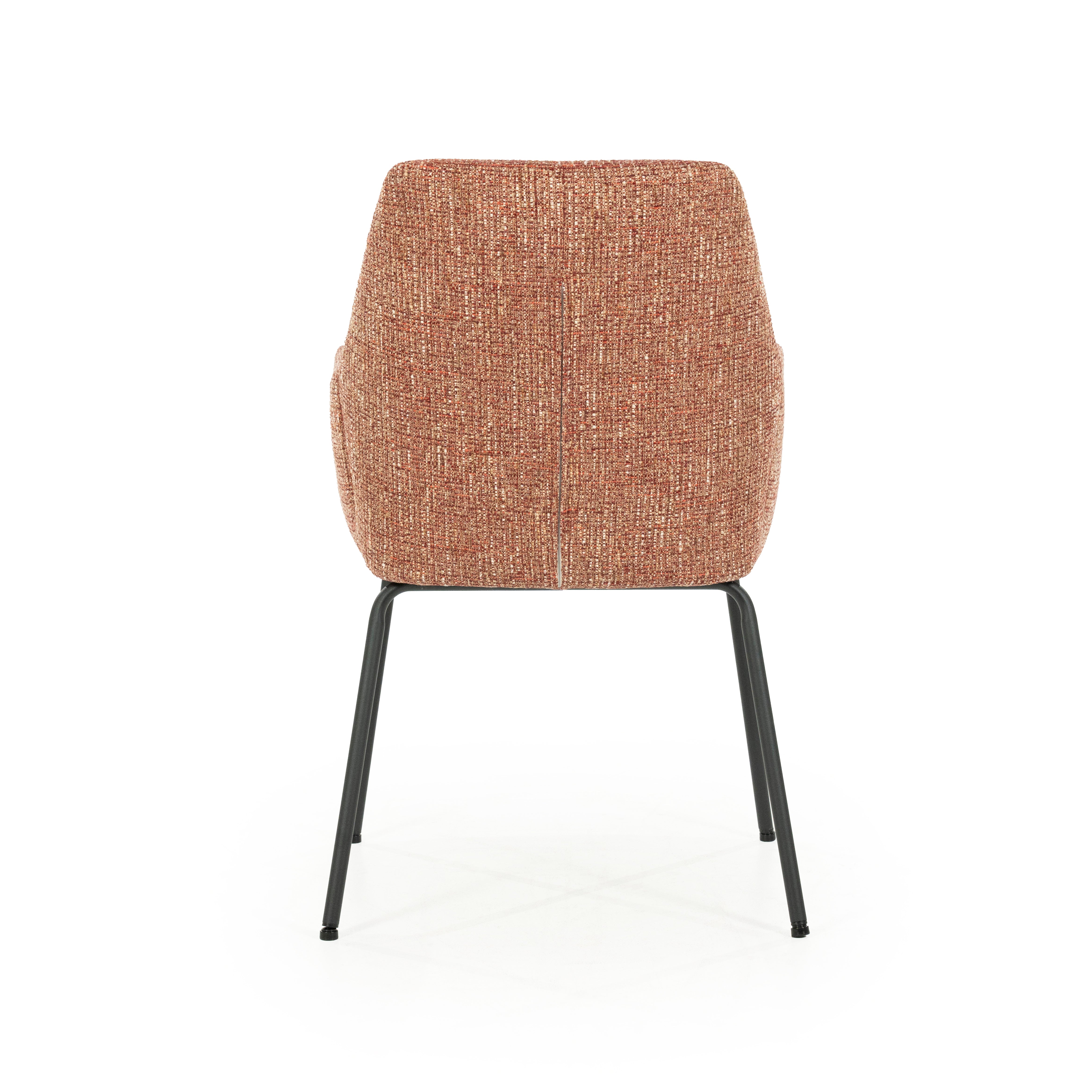 Stolička INDY terakota s čiernym podstavcom