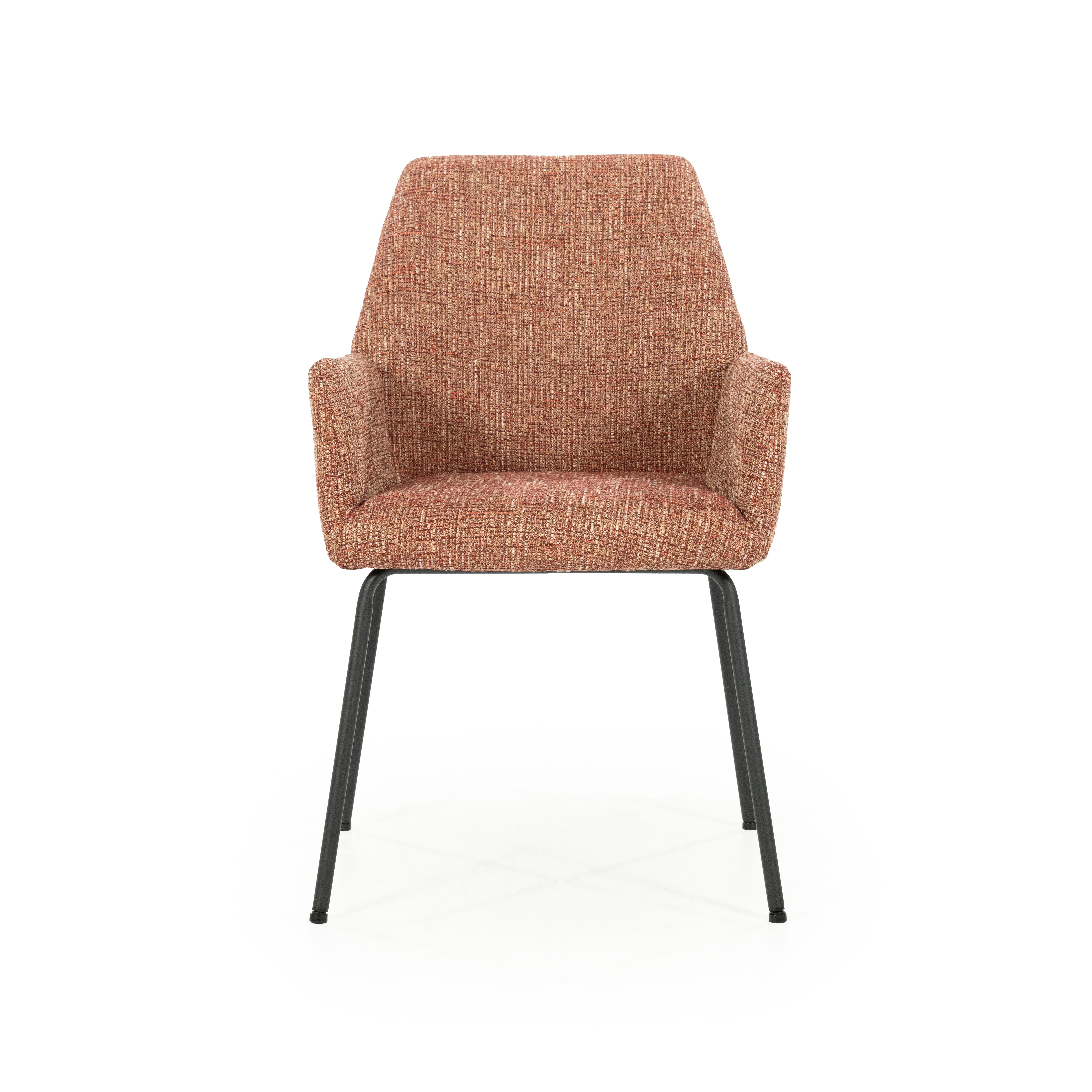 Stolička INDY terakota s čiernym podstavcom