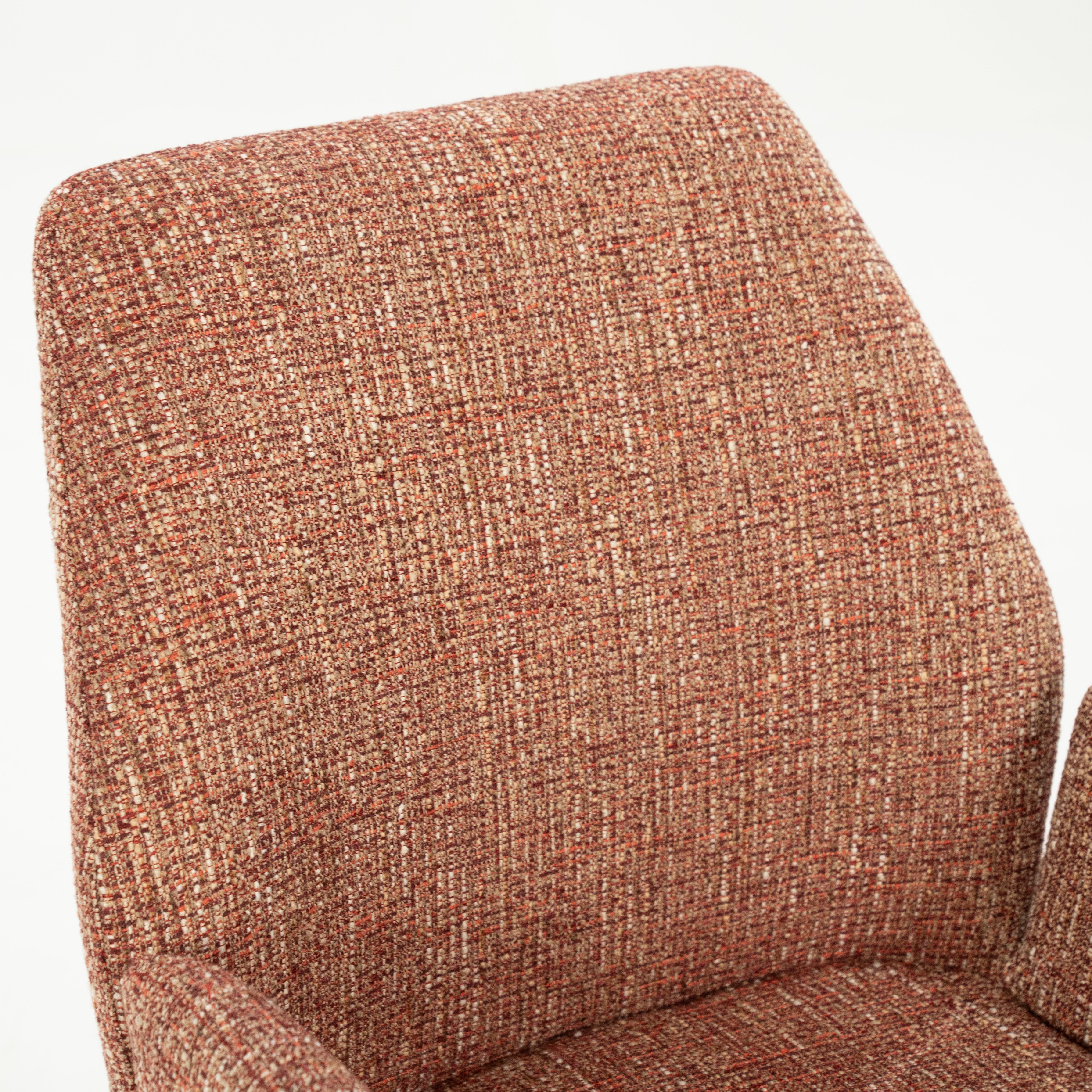 Stolička INDY terakota s čiernym podstavcom