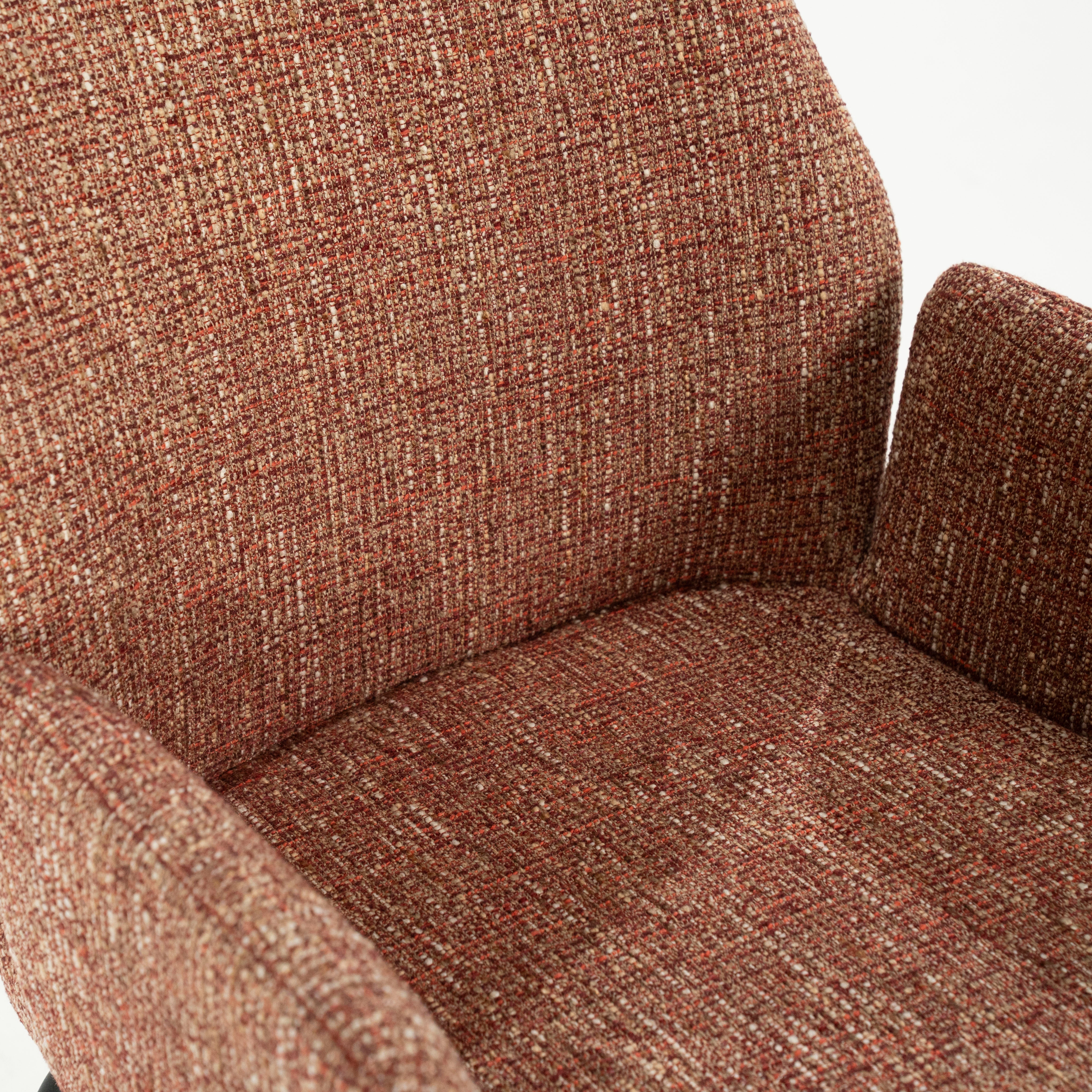 Stolička INDY terakota s čiernym podstavcom