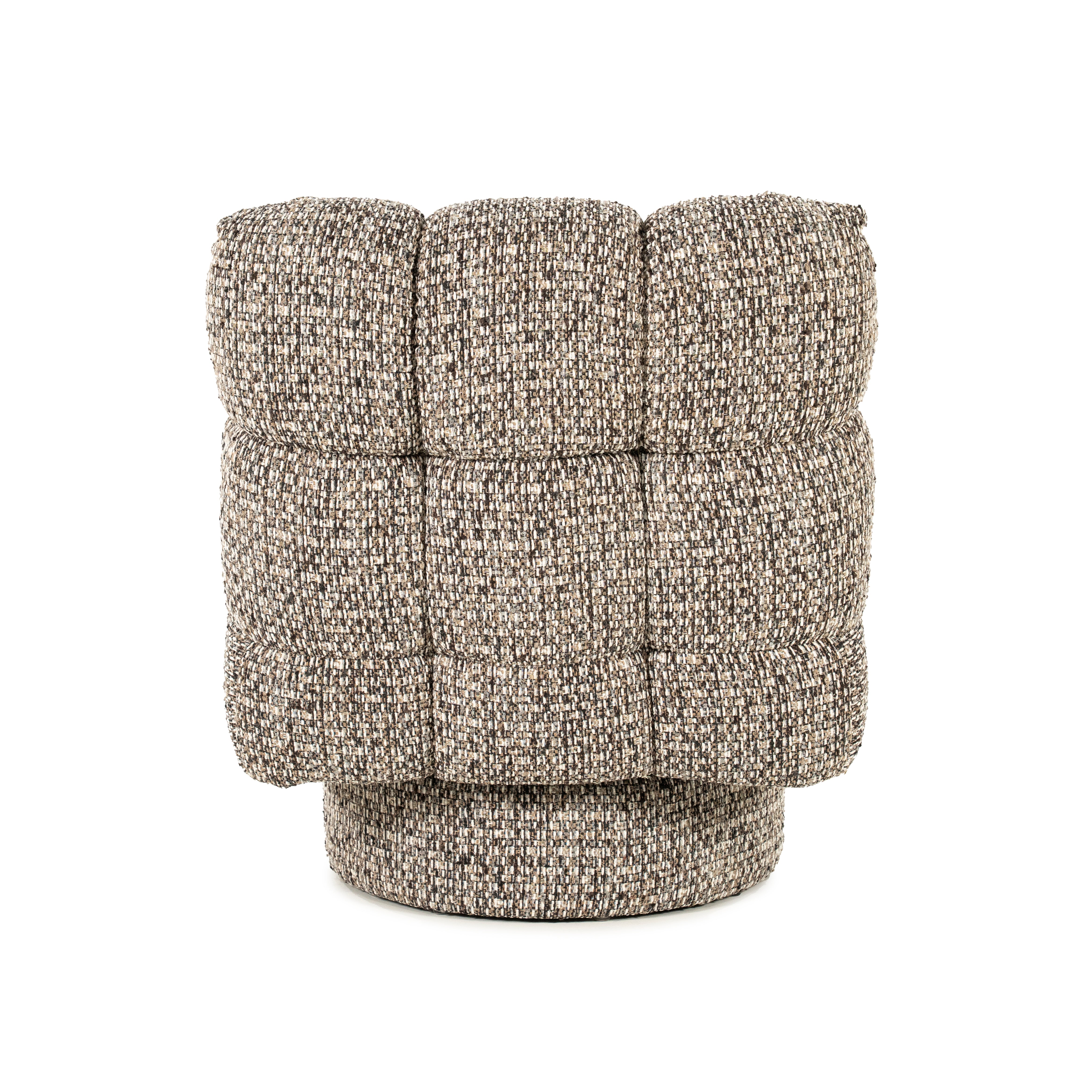 Fotel FENNA šedo-hnedý melír