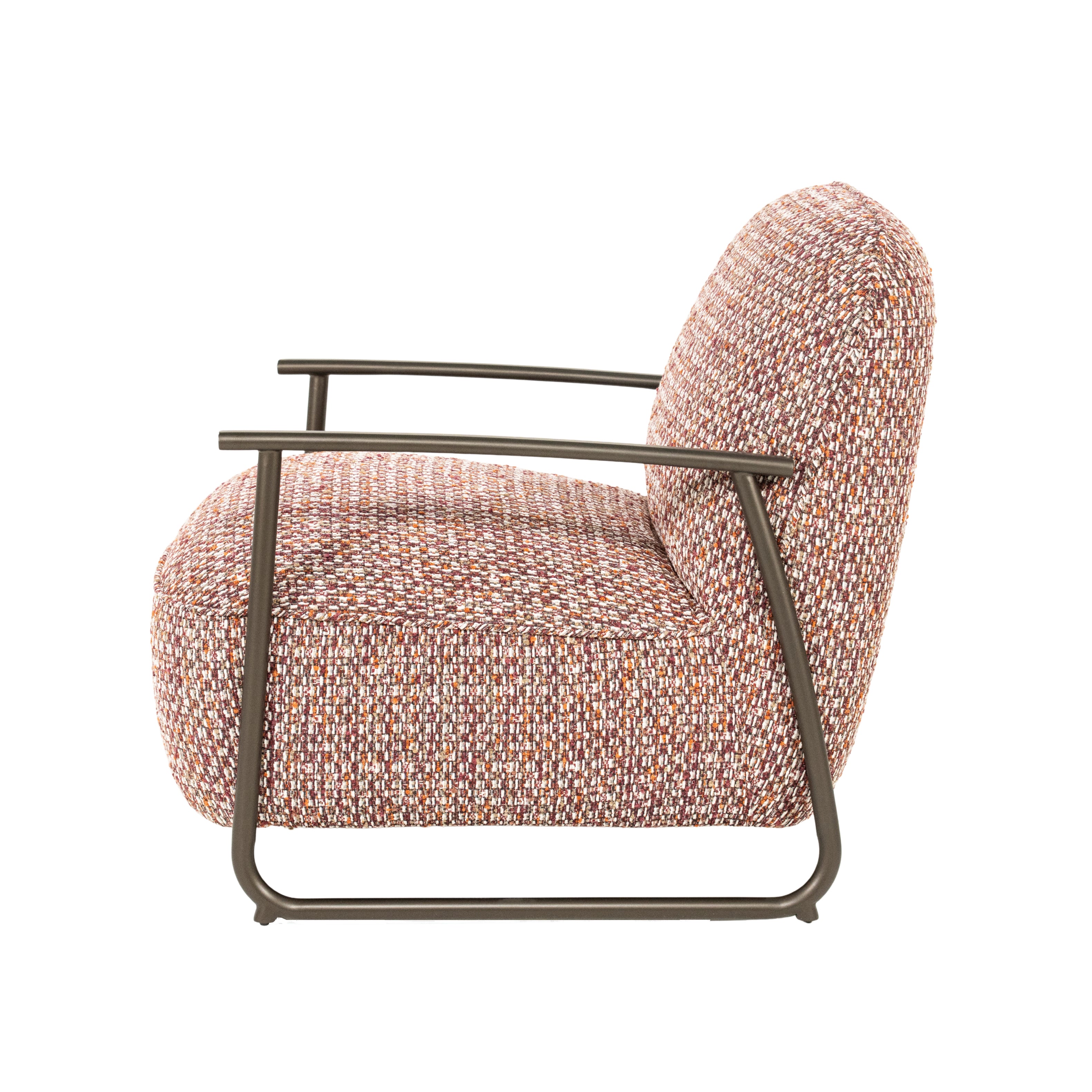 Fotel NOREL czerwony melanż