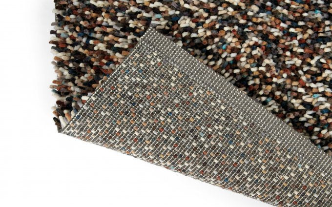 Dots Brown Carpet with Long Pile