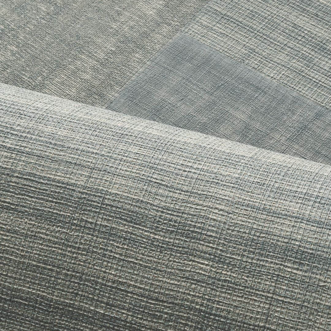 Štruktúrna geometrická tapeta patchwork napodobňujúca tkaninu MESTIZO - PIERRE BLEUE šaronieborská