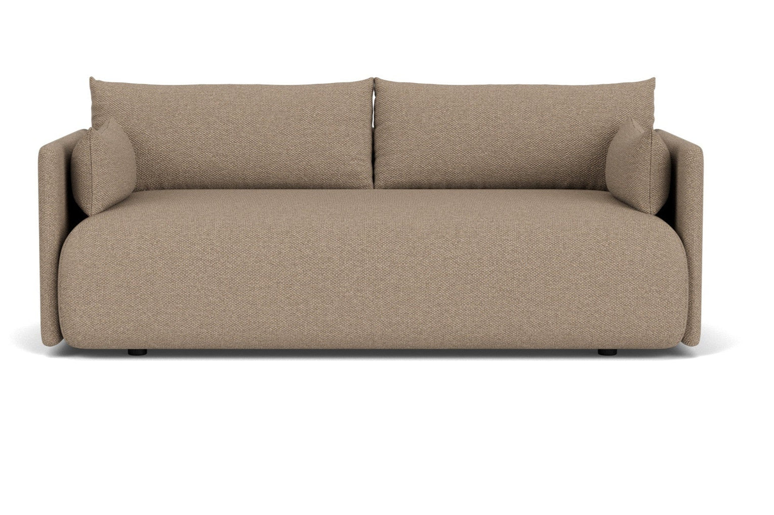 2-seater OFFSET sofa brown