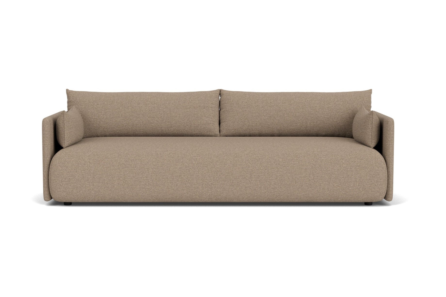 3-seater OFFSET sofa brown