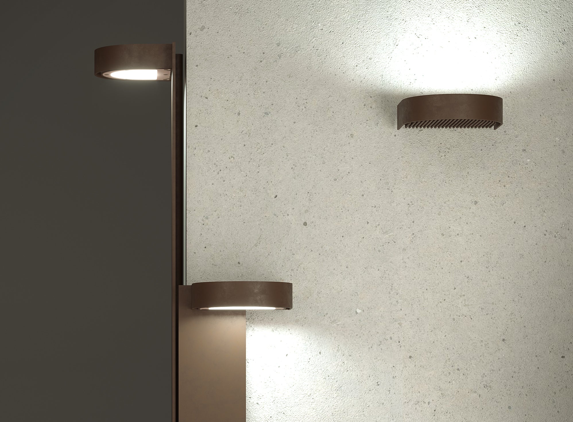 Závesná vonkajšia lampa BRIM hnedá