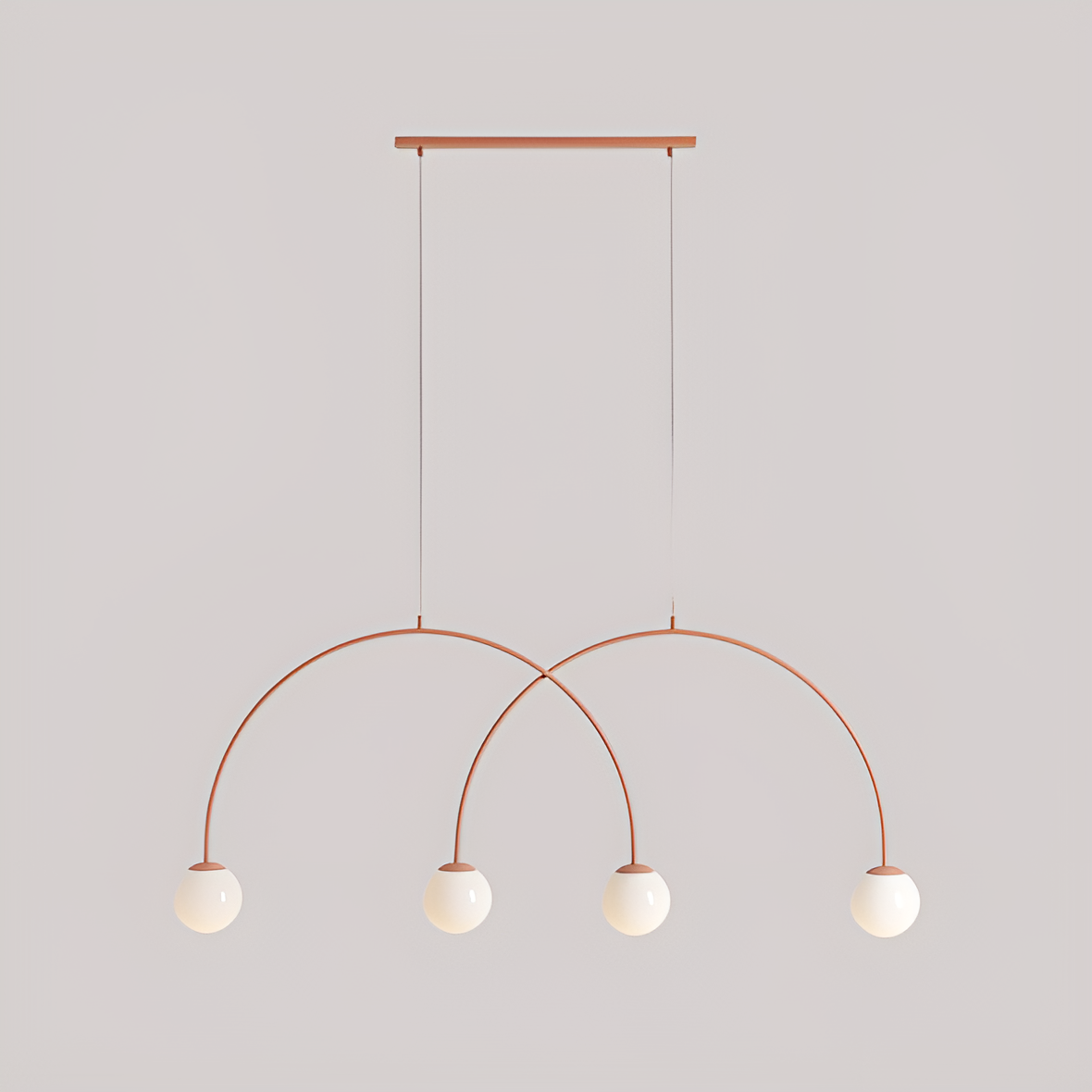 Závesná lampa UNA DUO koralová