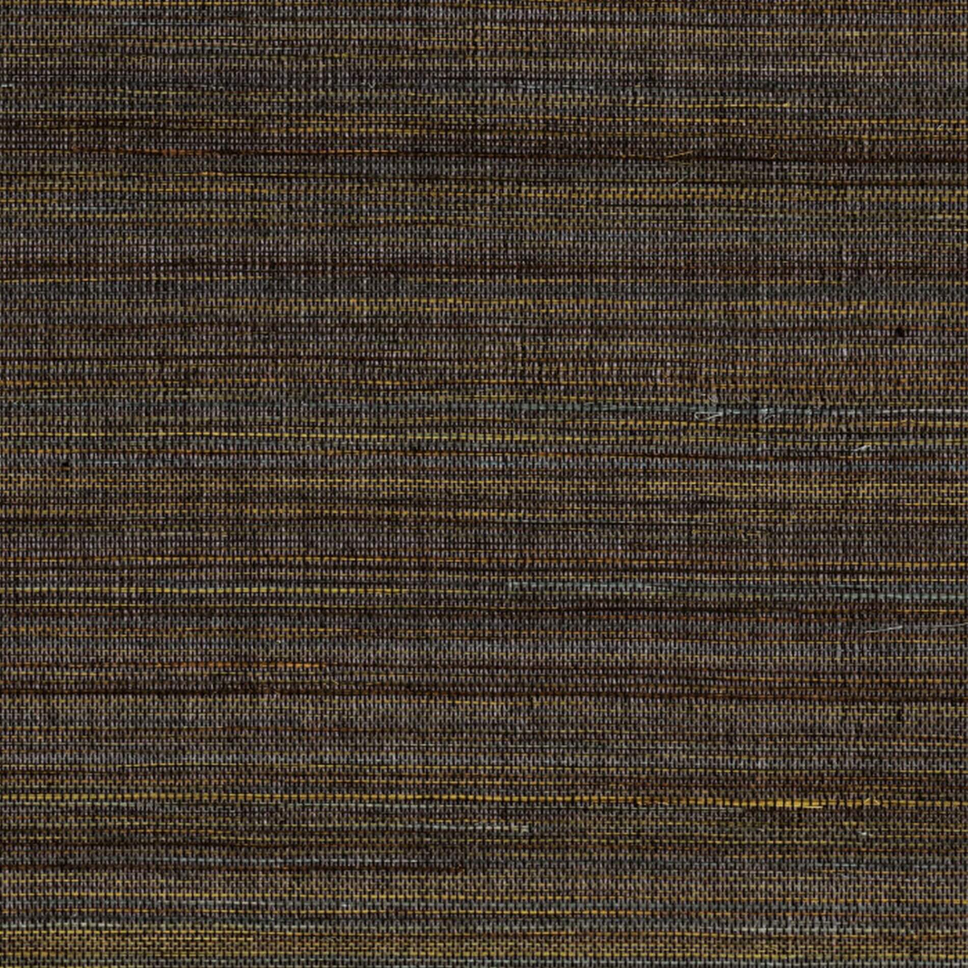 Structural Plant Fiber Wallpaper PICTA - EBENE CIEL Dark Brown