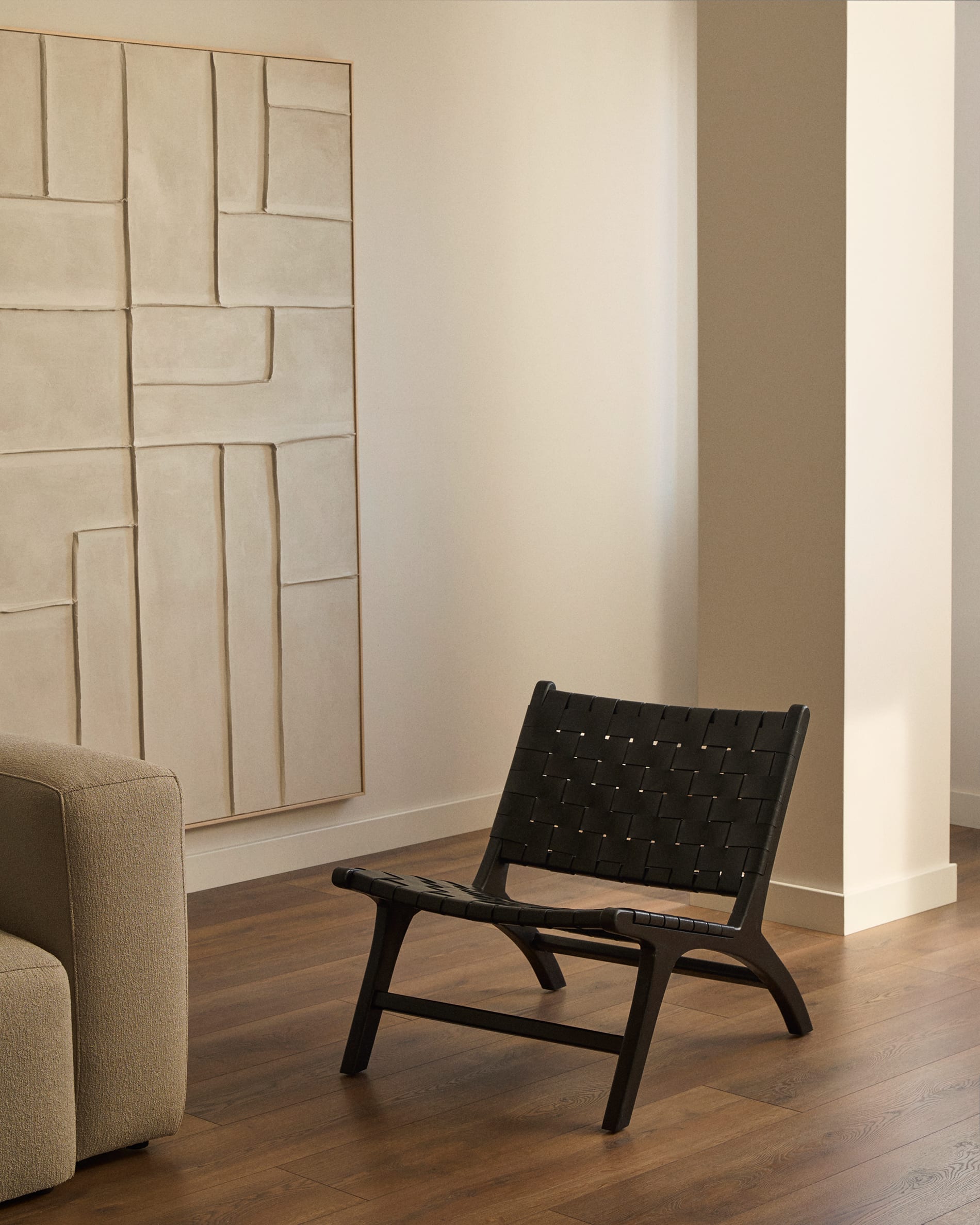 Fotel CALIXTA čierna koža