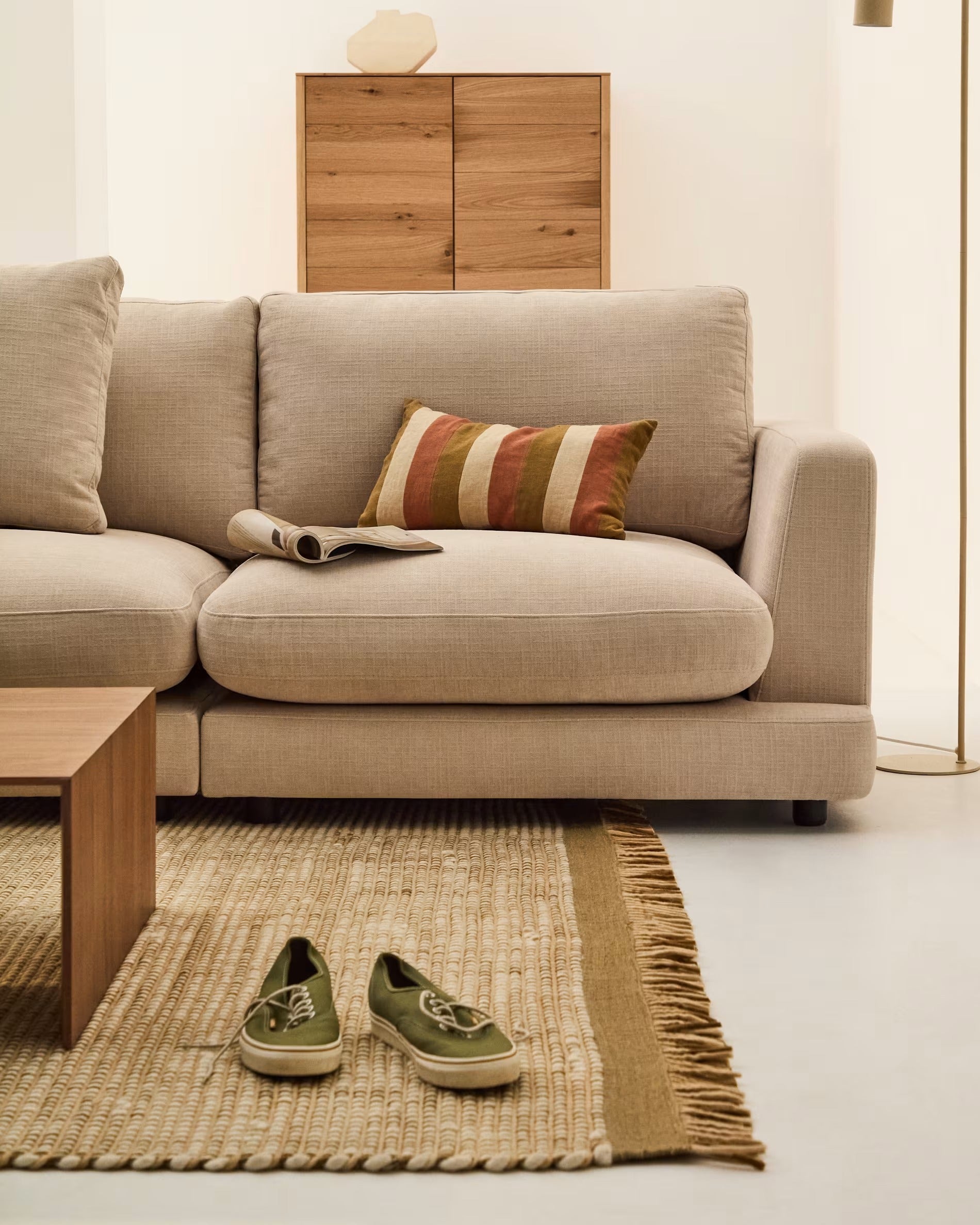 Pohovka 4-osobová GALA béžový šenil