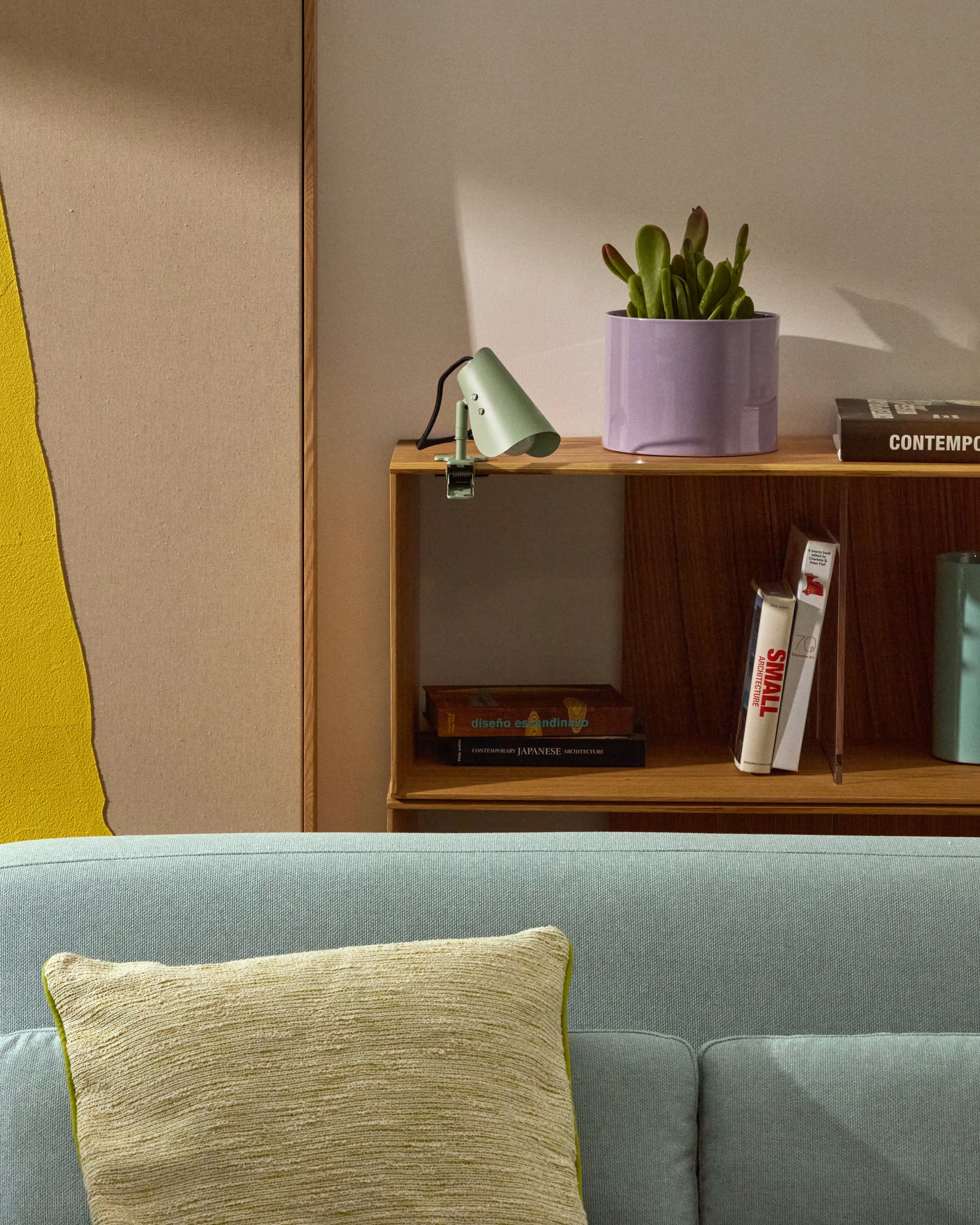 Stolná lampa s klipom JULA zelená