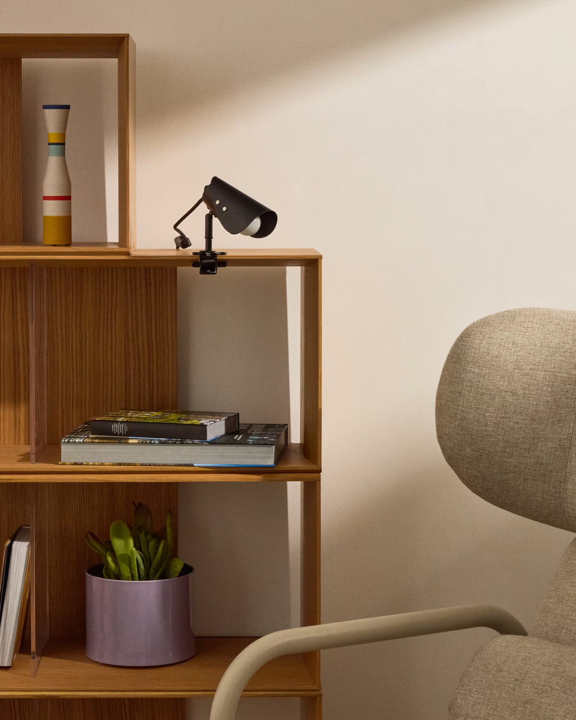 Desk lamp with clip JULA black