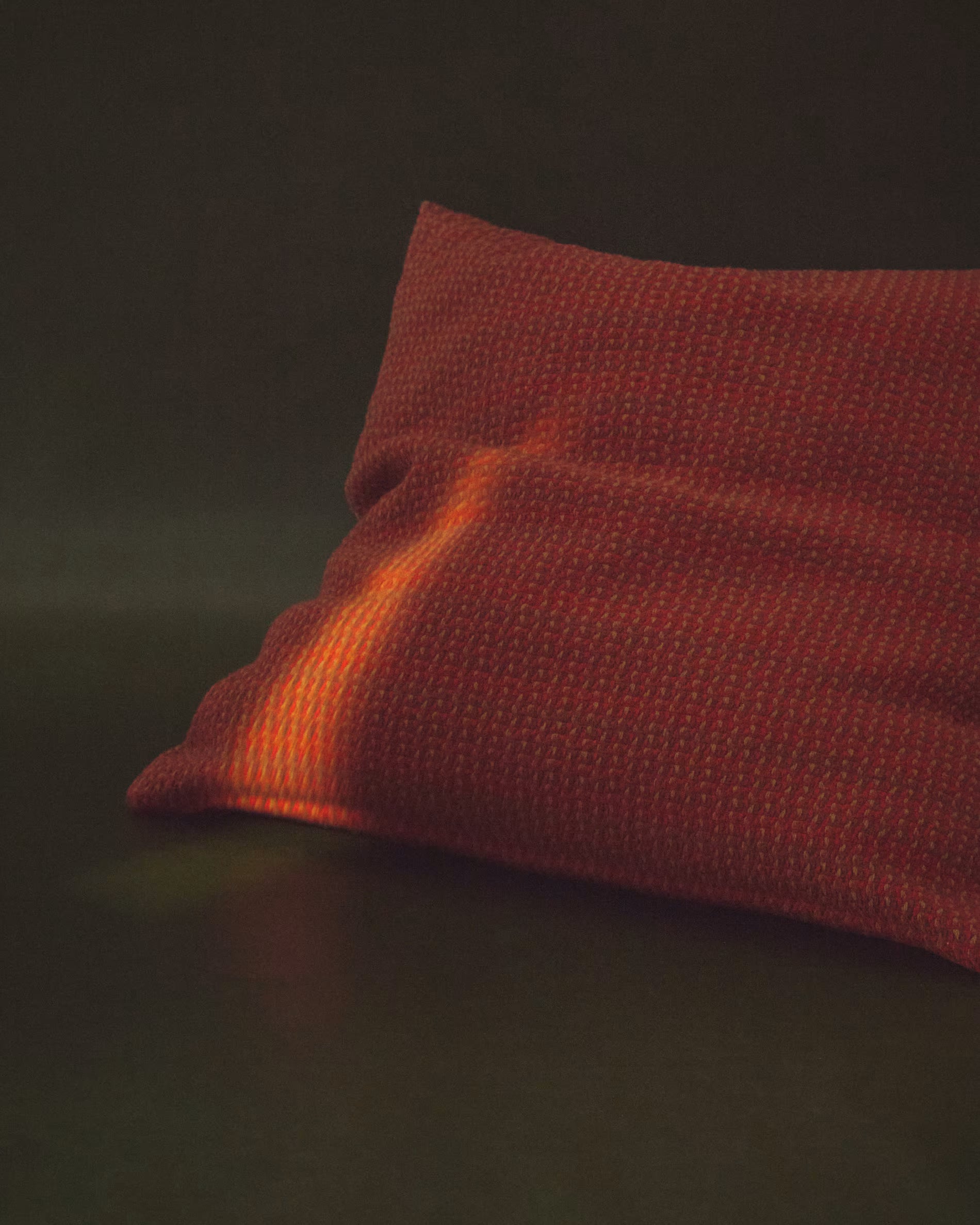 NUVAL red pillowcase