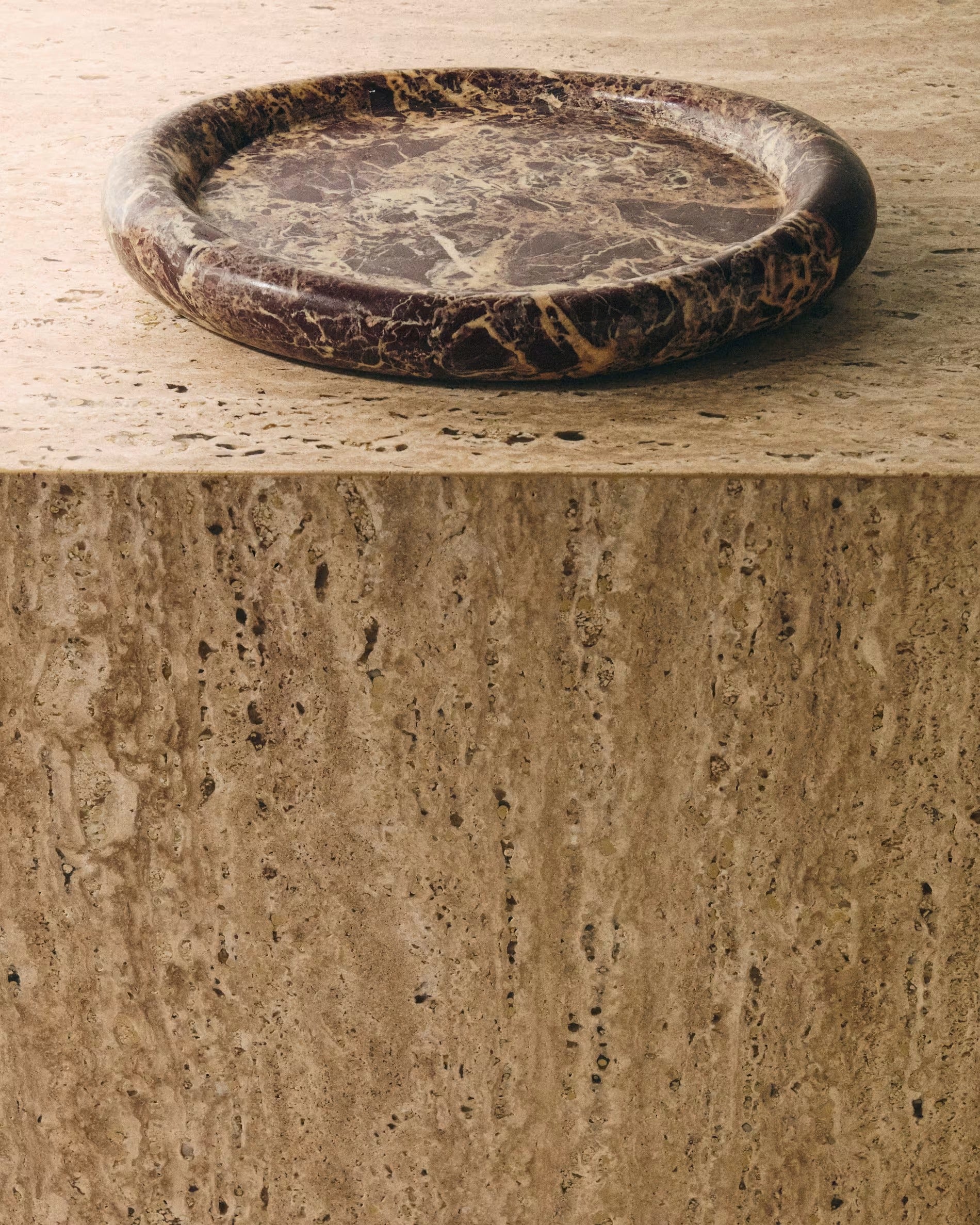 Lenorel Tray in Burgundy Marble