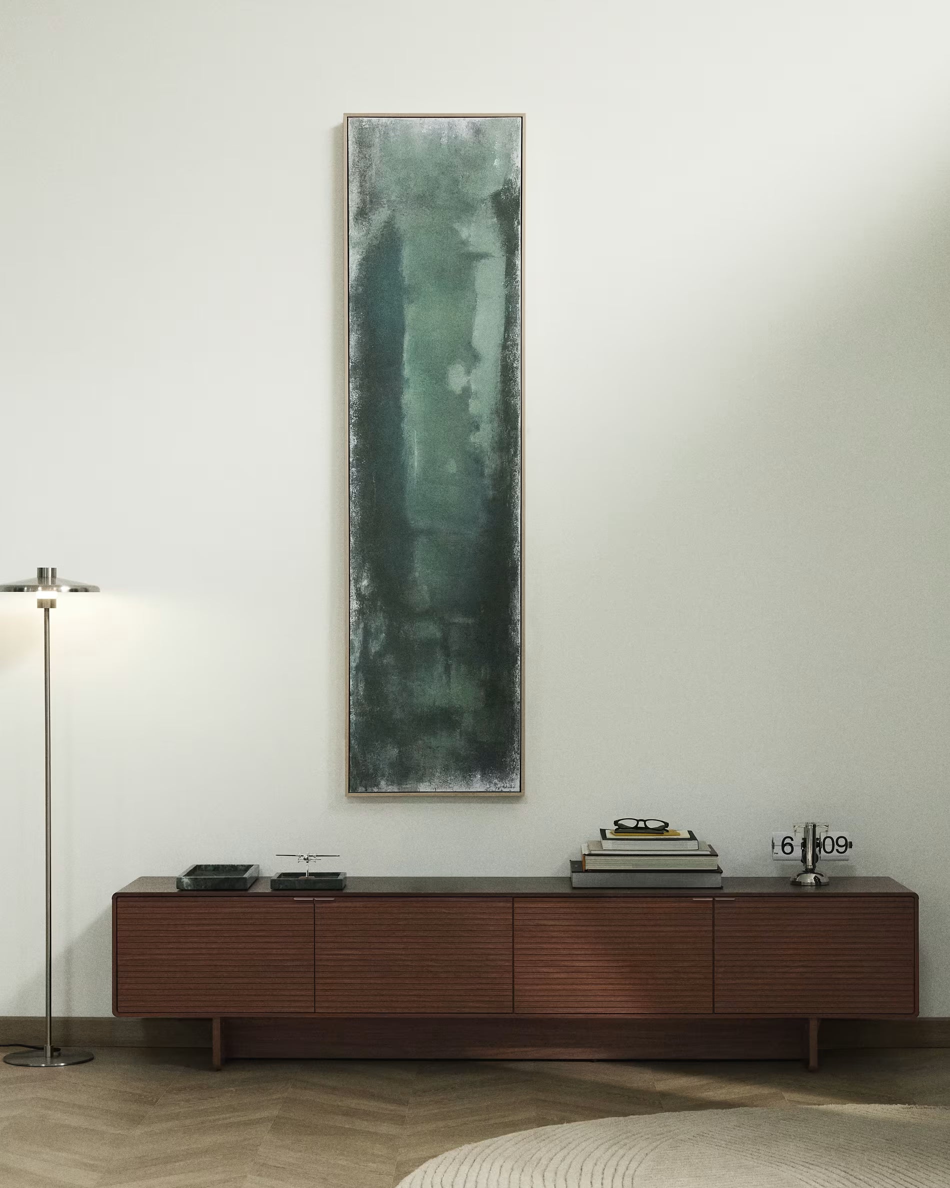 Televízna skrinka NORLEN tmavohnedý orechový dyha