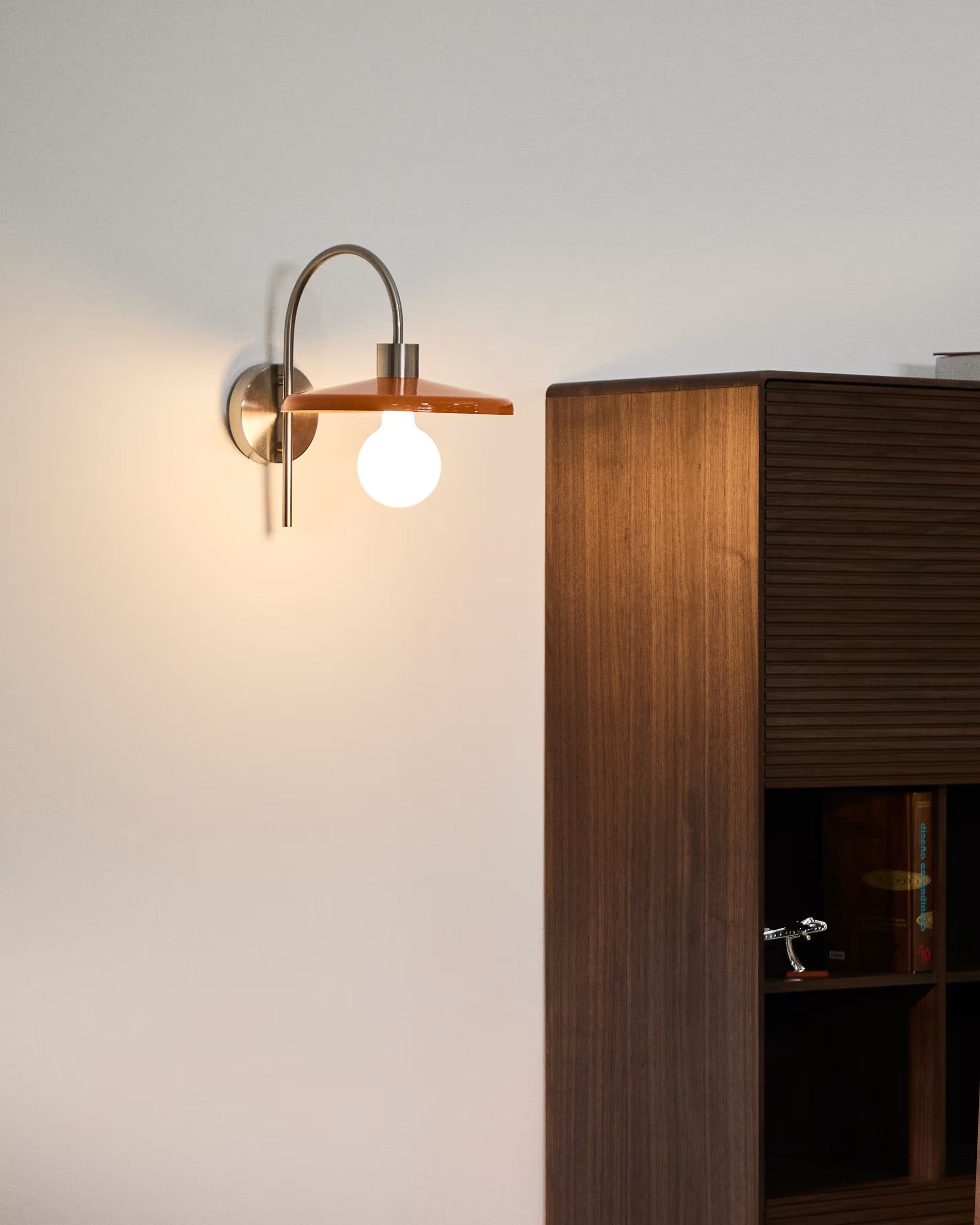 Lampa ścienna NUVIRA pomarańczowy ze srebrnym