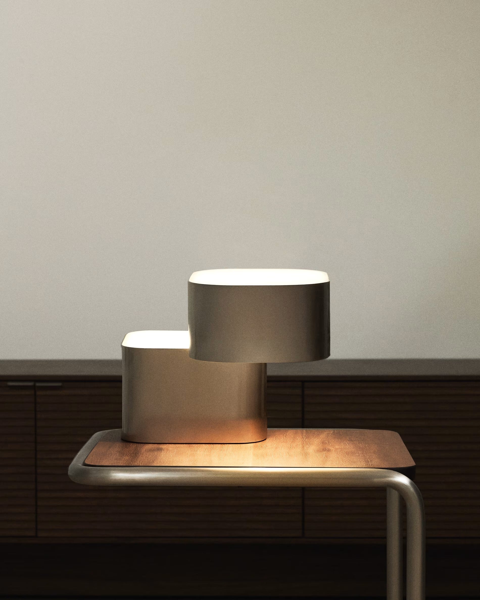 Stolná lampa TANDAN šedá