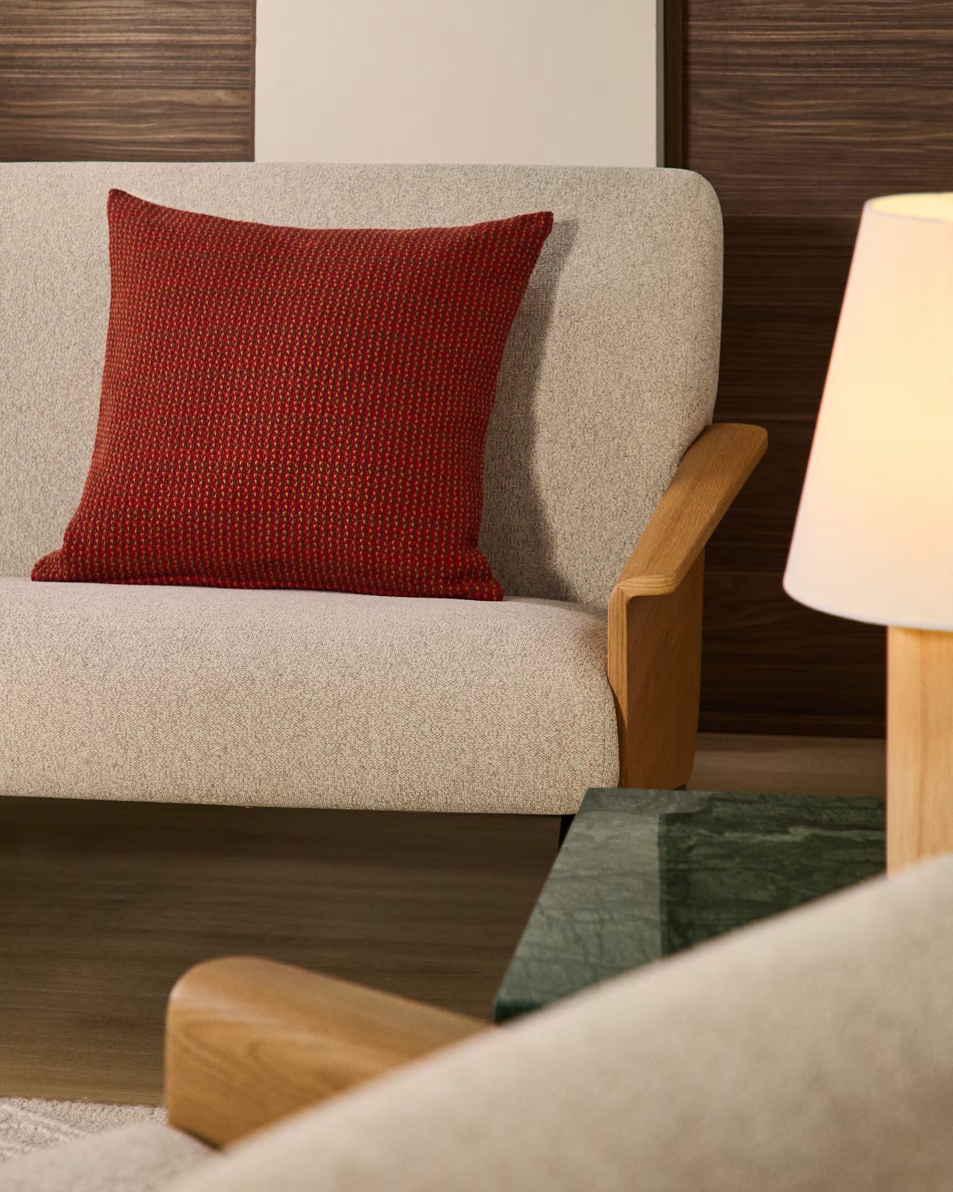 NUVAL red pillowcase