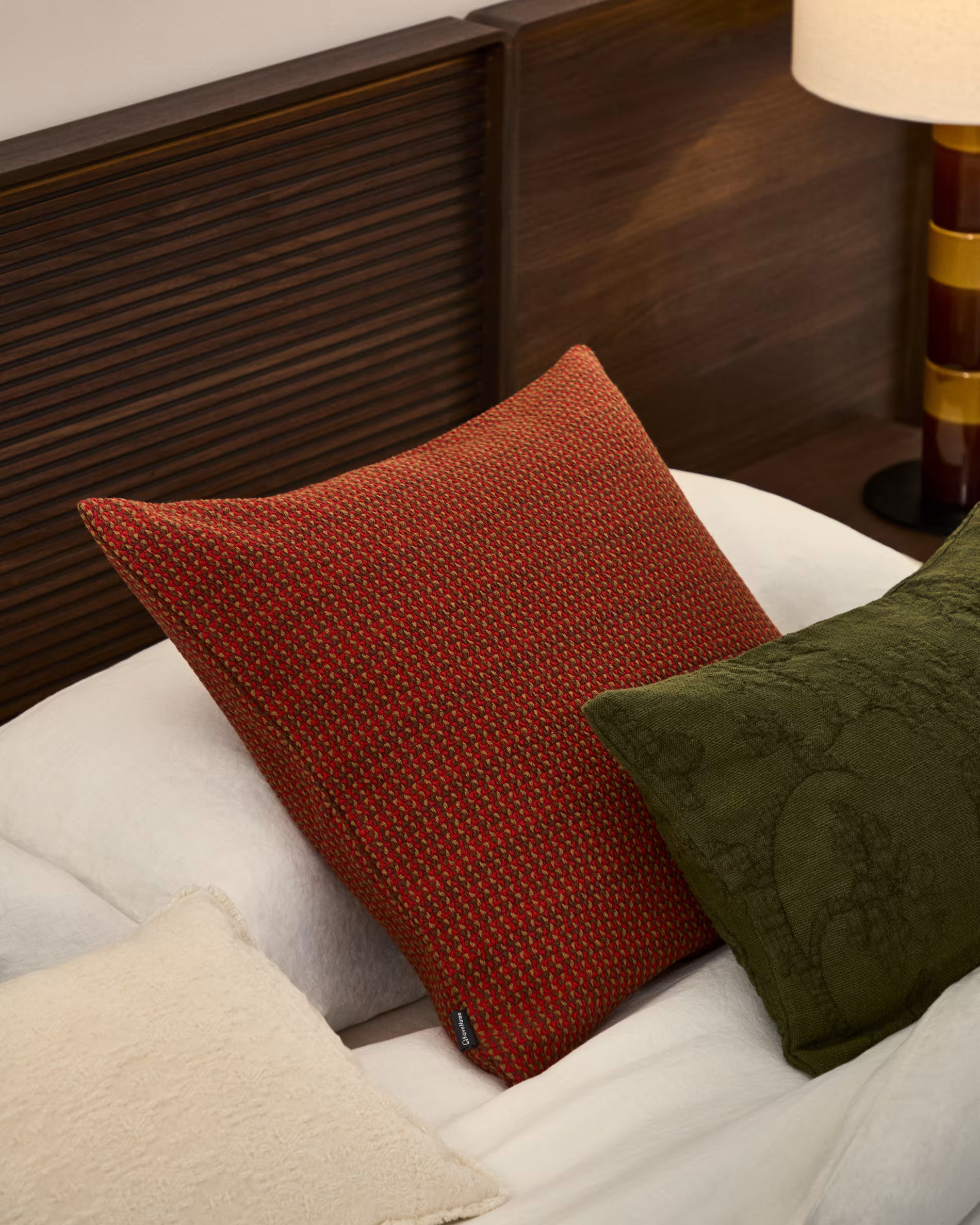 NUVAL red pillowcase