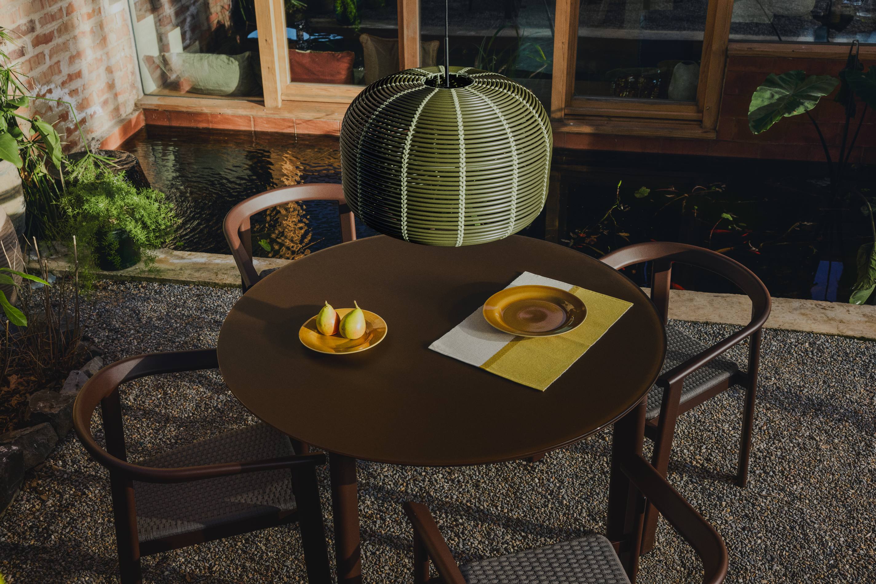 ERICE Brown Garden Chair